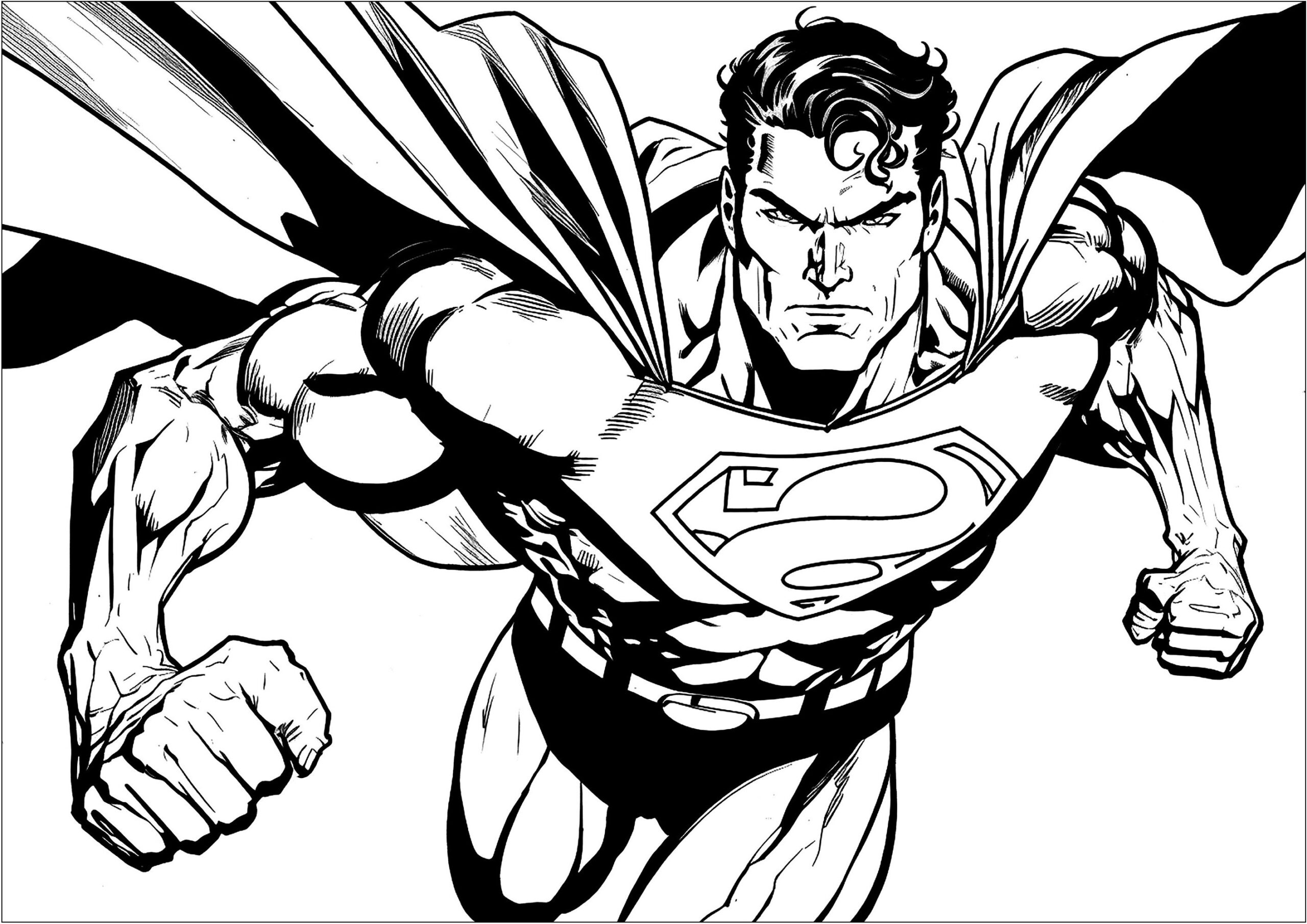 Superman Flounce Superman Coloring Pages For Kids