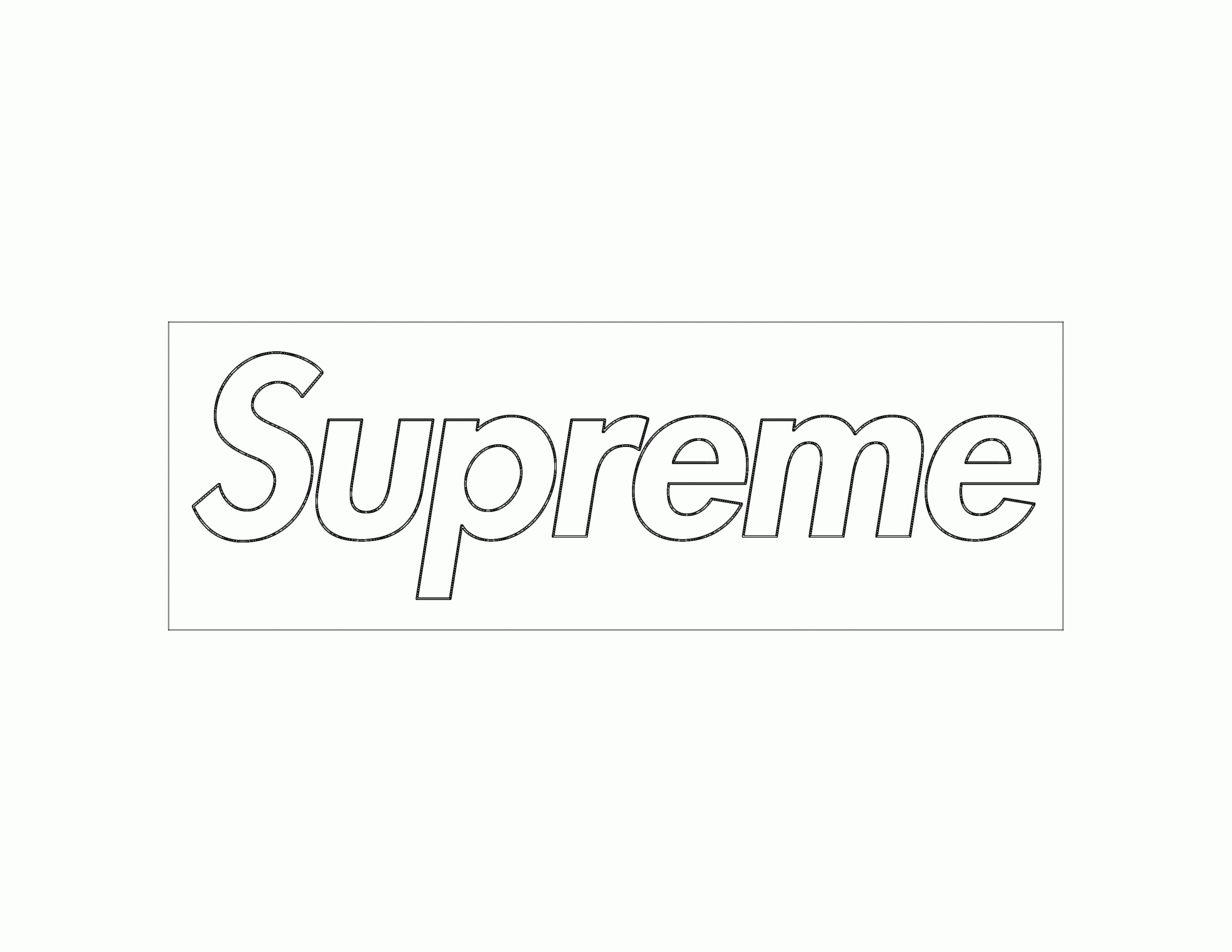 Supreme Logo Coloring Pages Coloring Pages