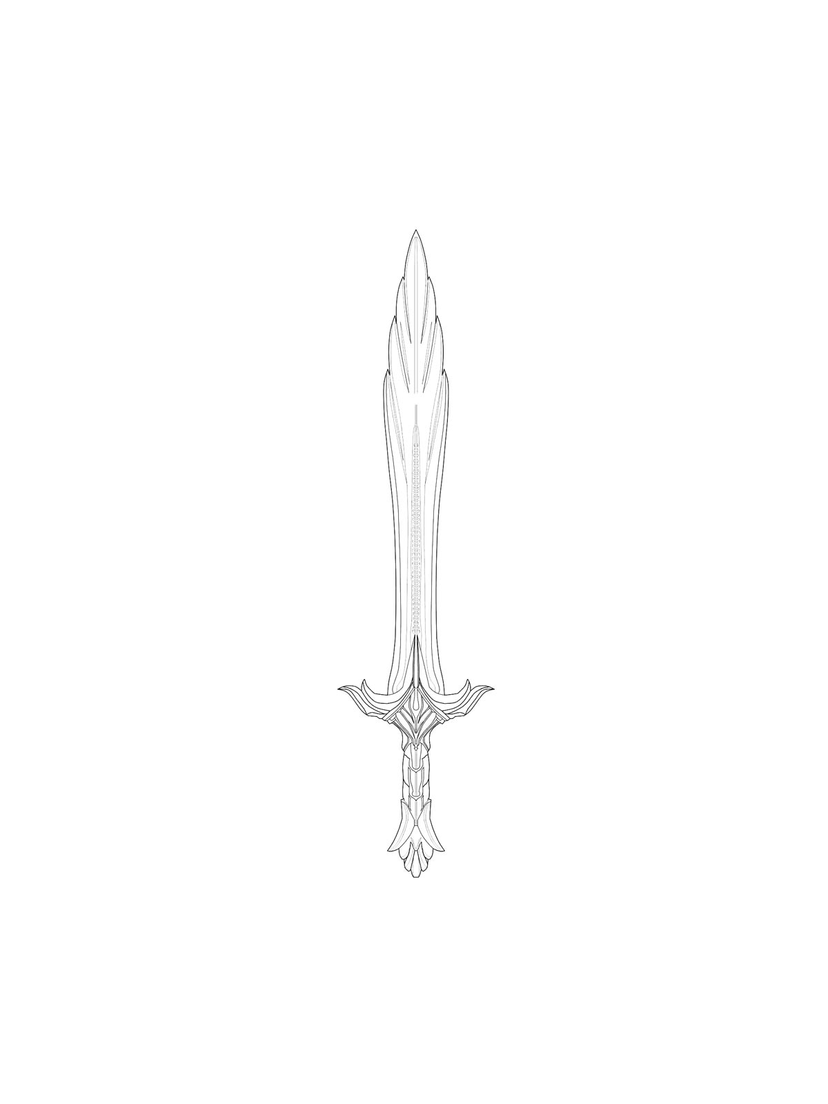 Sword Coloring Pages