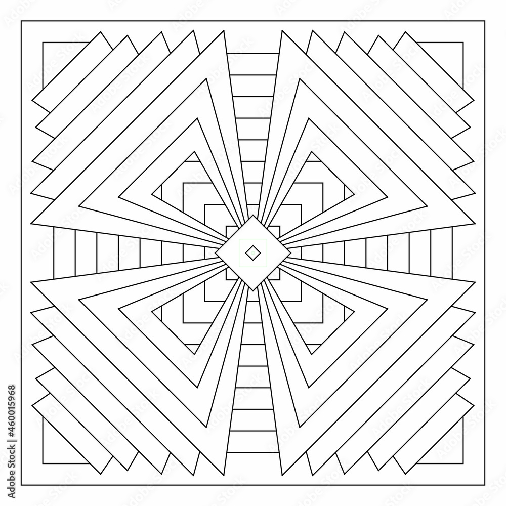 Printable Symmetry Coloring Pages
