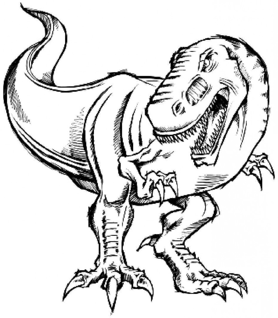 T Rex Printable Coloring Pages