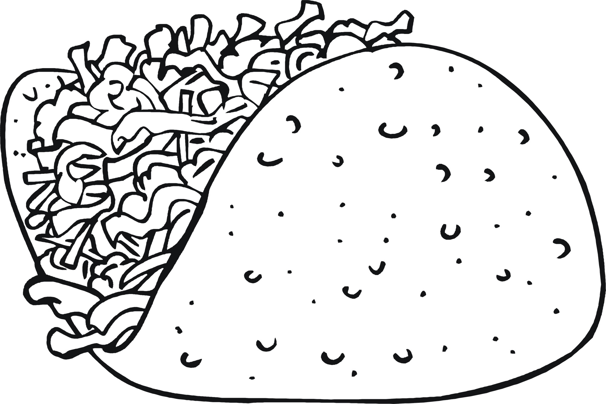 Taco Coloring Page At GetColorings Free Printable Colorings Pages To Print And Color