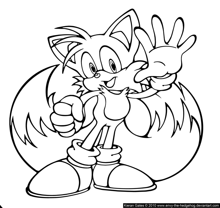 Tails Coloring Pages