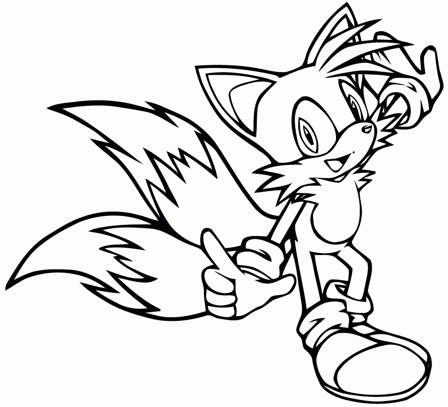 Tails Printable Coloring Pages