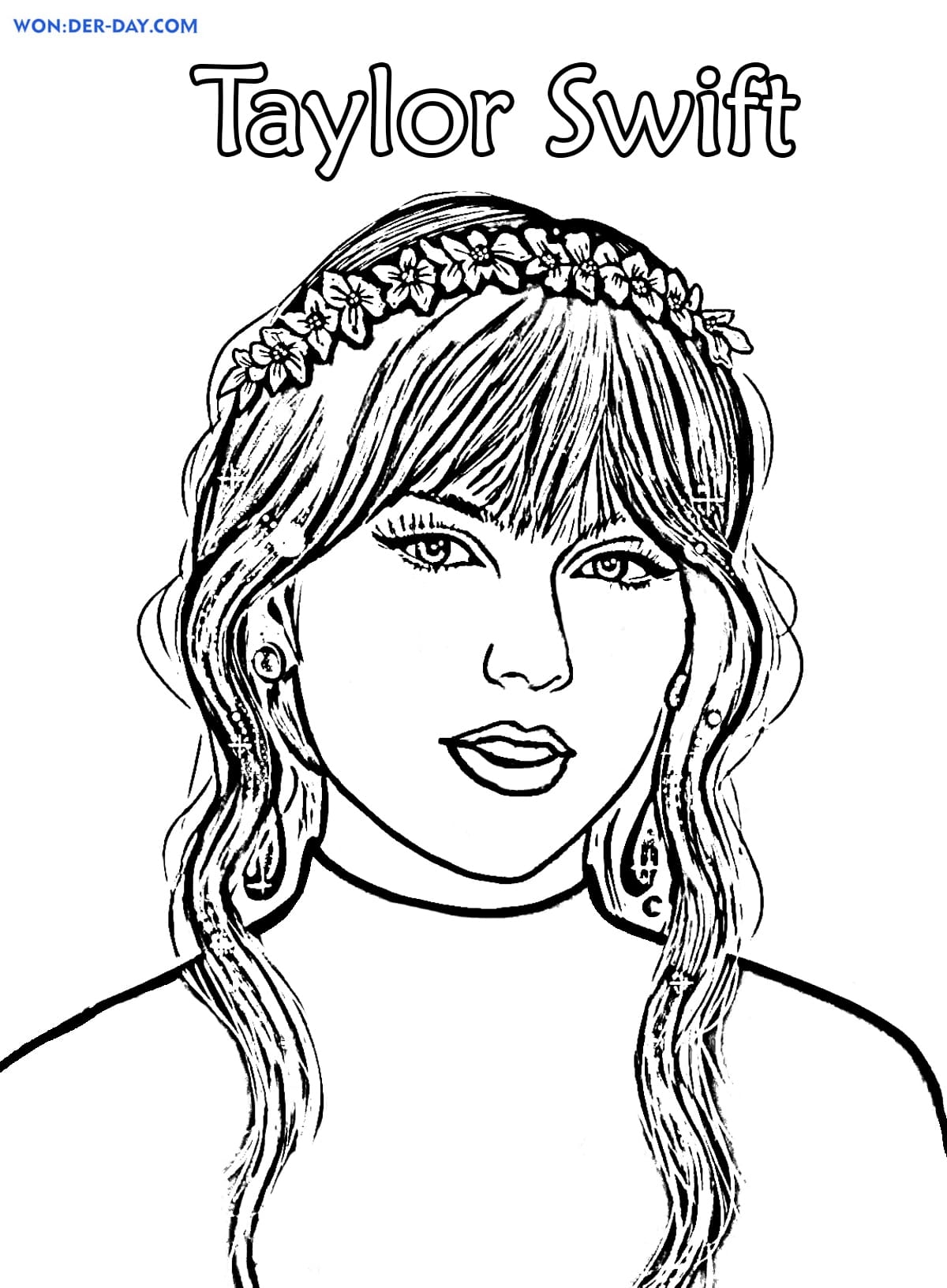 Taylor Coloring Pages