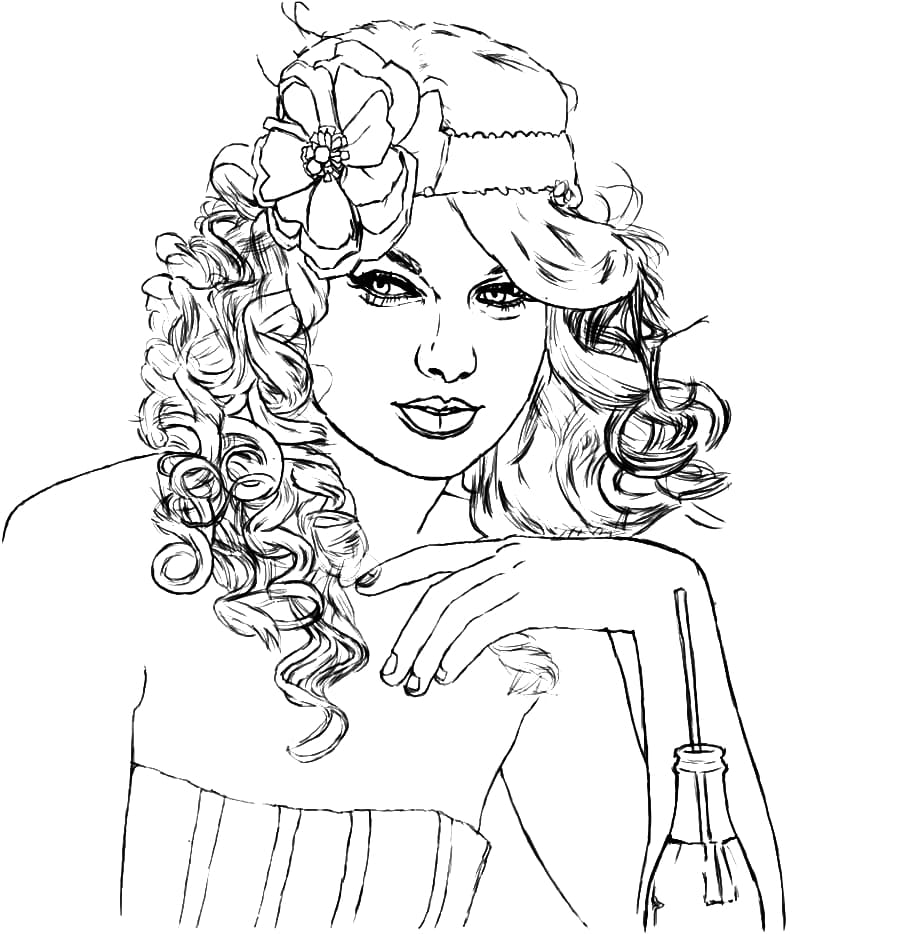 Taylor Swift Coloring Pages Print For Free WONDER DAY Coloring Pages For Children And Adults