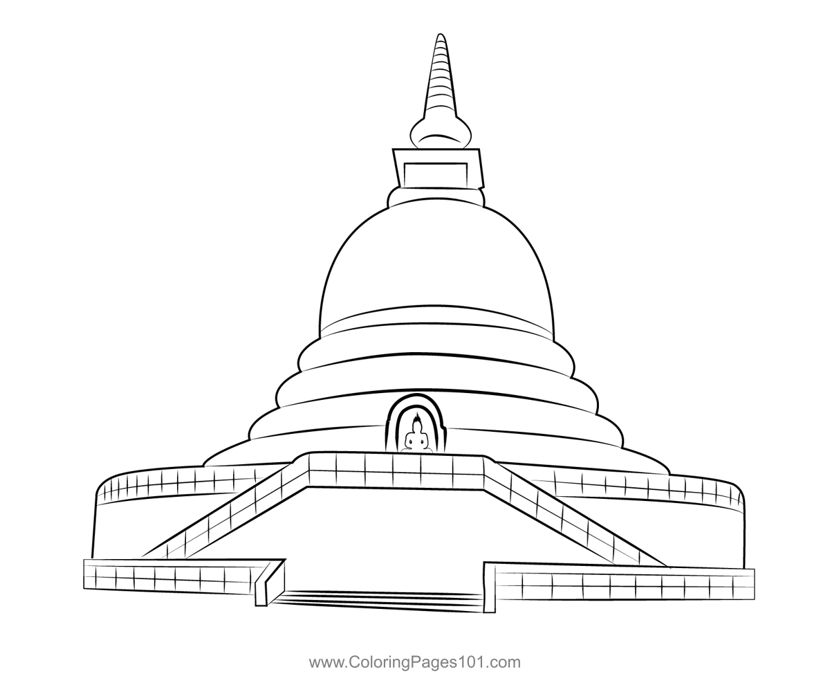 Temple 9 Coloring Page For Kids Free Temples Printable Coloring Pages Online For Kids