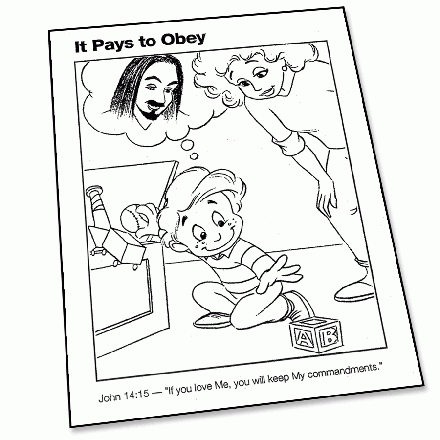 Ten Commandments Coloring Page Super Church