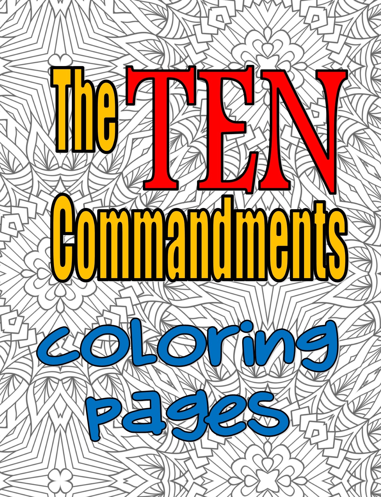 Ten Commandments Coloring Pages PastorRonBrooks