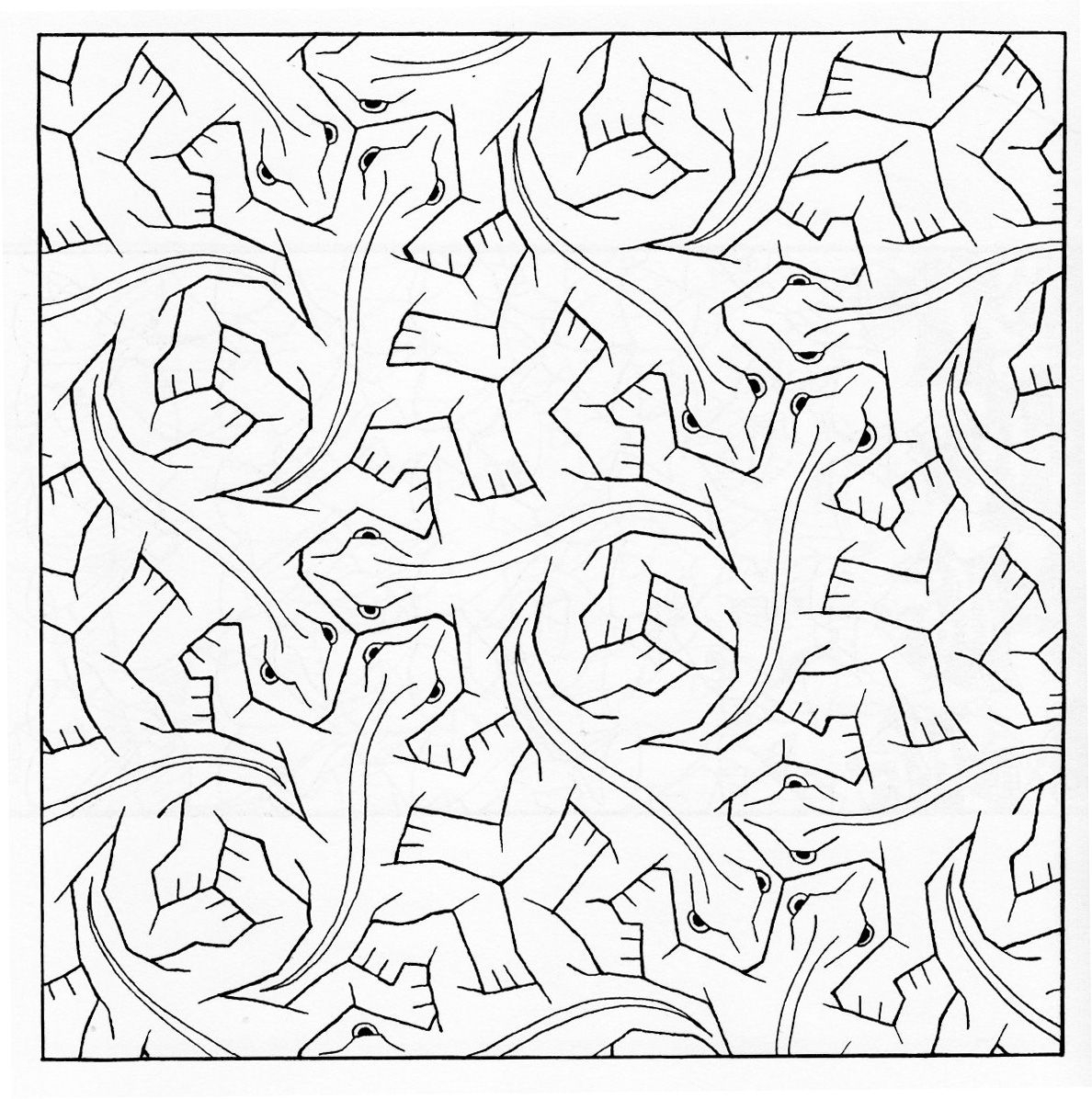 Tessellations Coloring Pages Printable