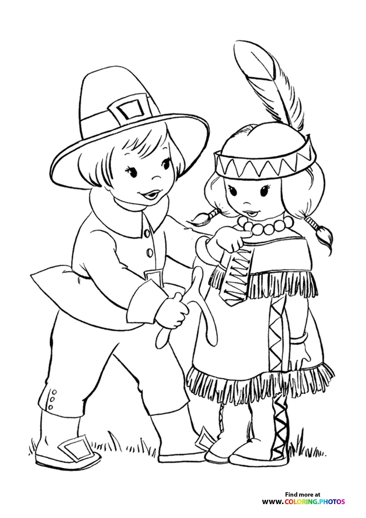 Pilgrim Coloring Page