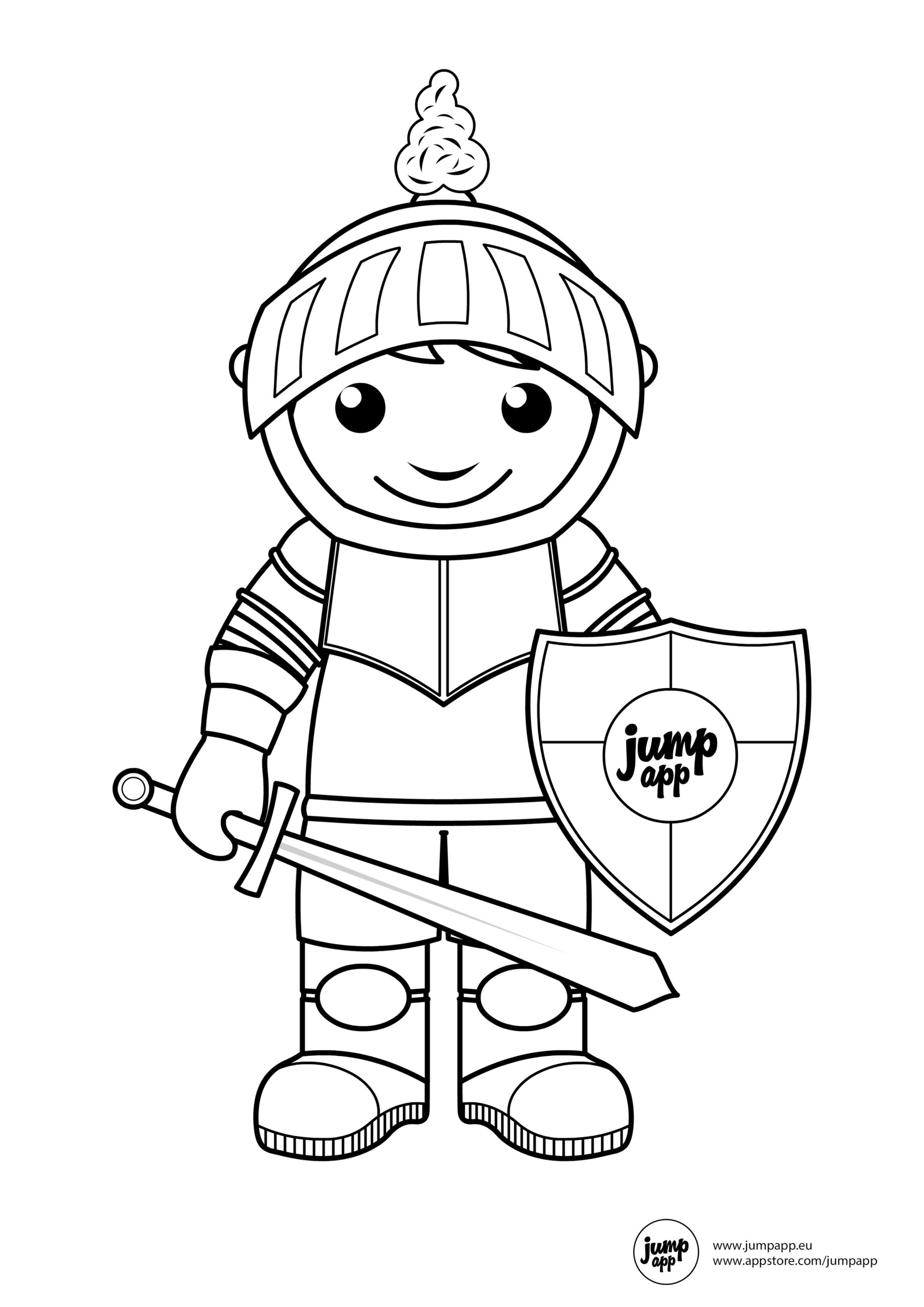 Knight Coloring Pages