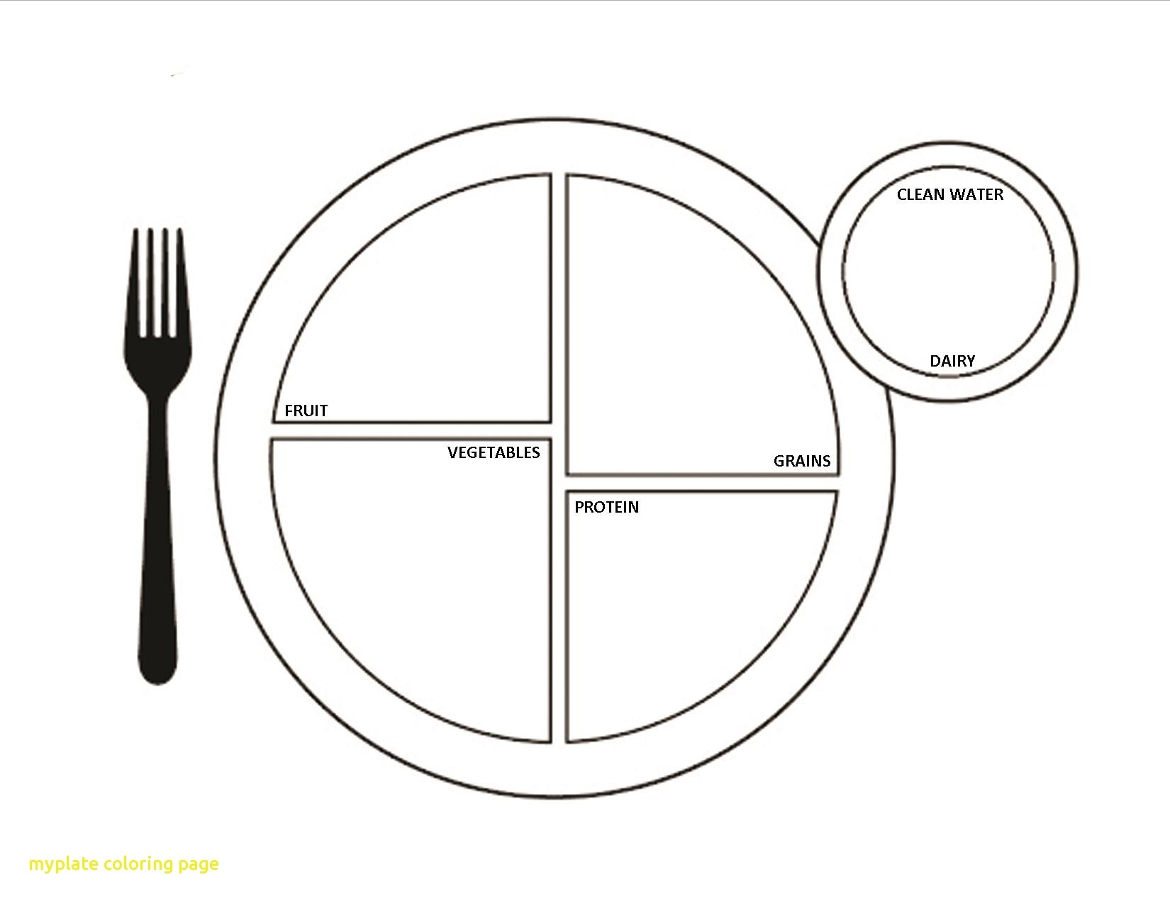 Myplate Coloring Page