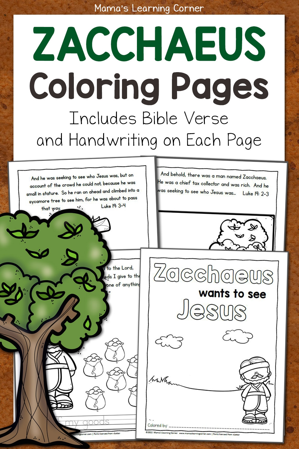 Zacchaeus Coloring Page