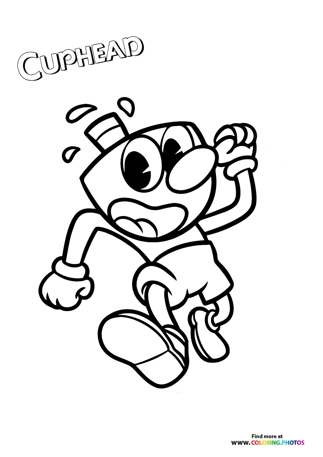 The Cuphead Show Coloring Pages For Kids 100 Free Print Or Download