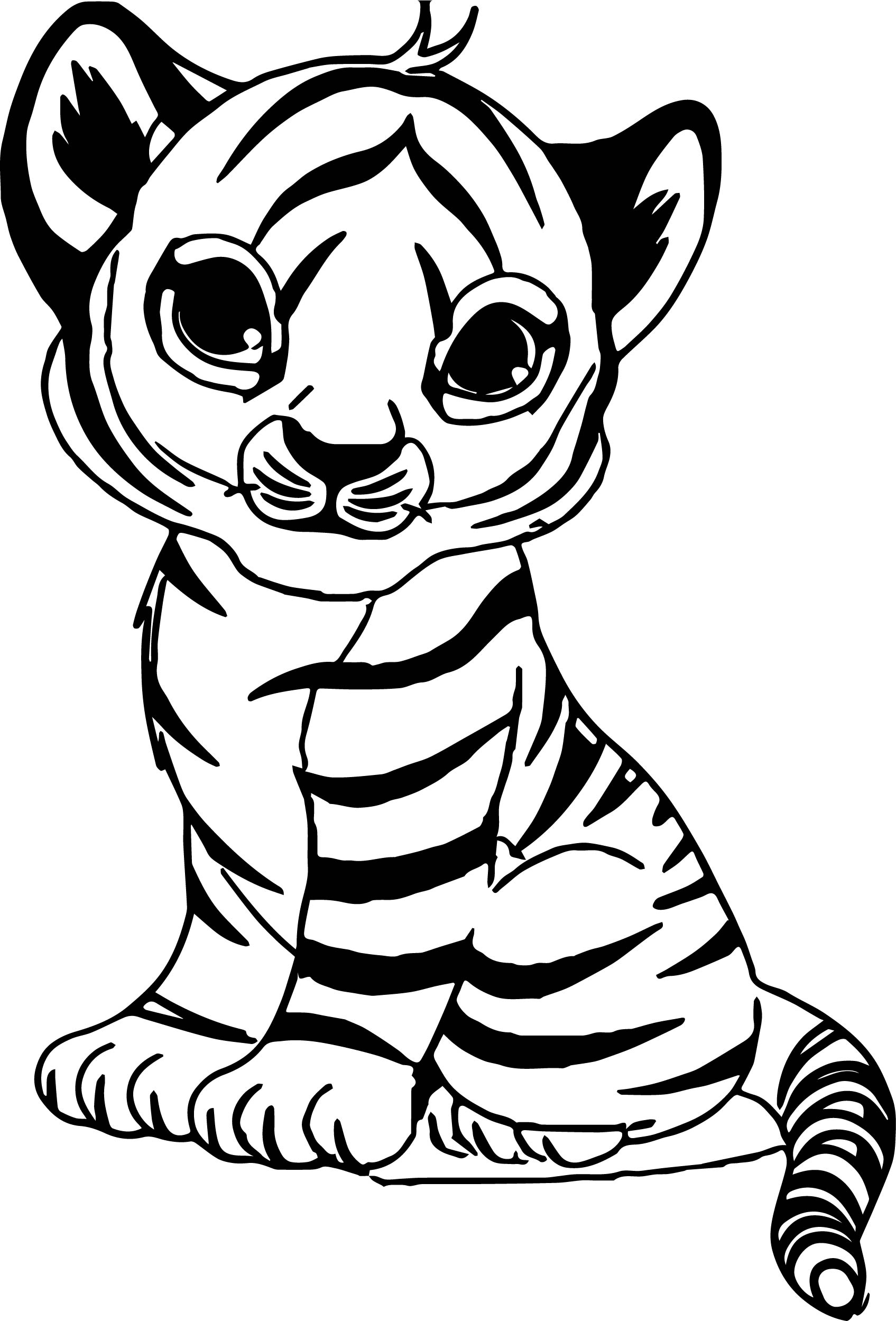 The Cutest Baby Tiger Coloring Page Free Printable Coloring Pages For Kids