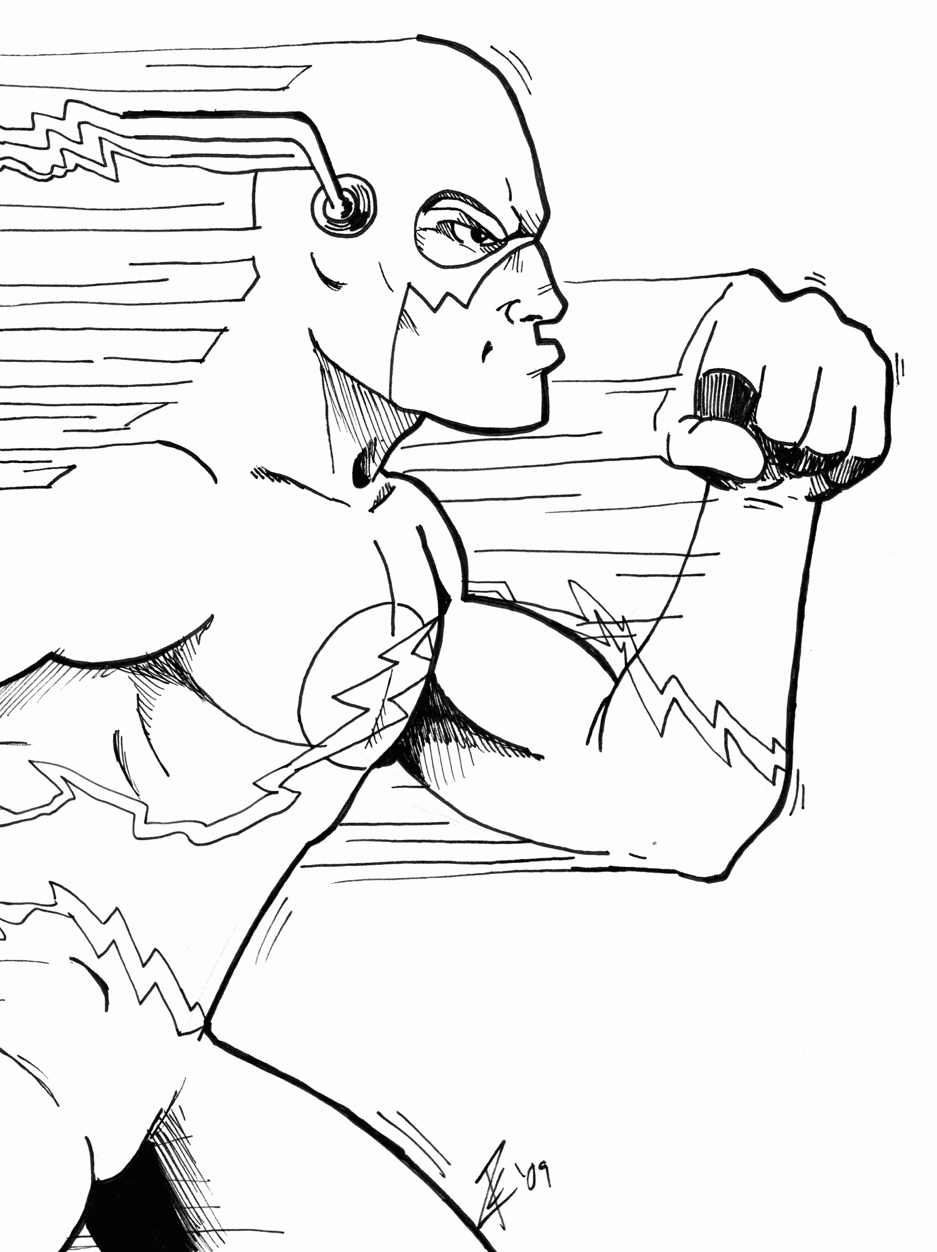 The Flash Coloring Page Coloring Home