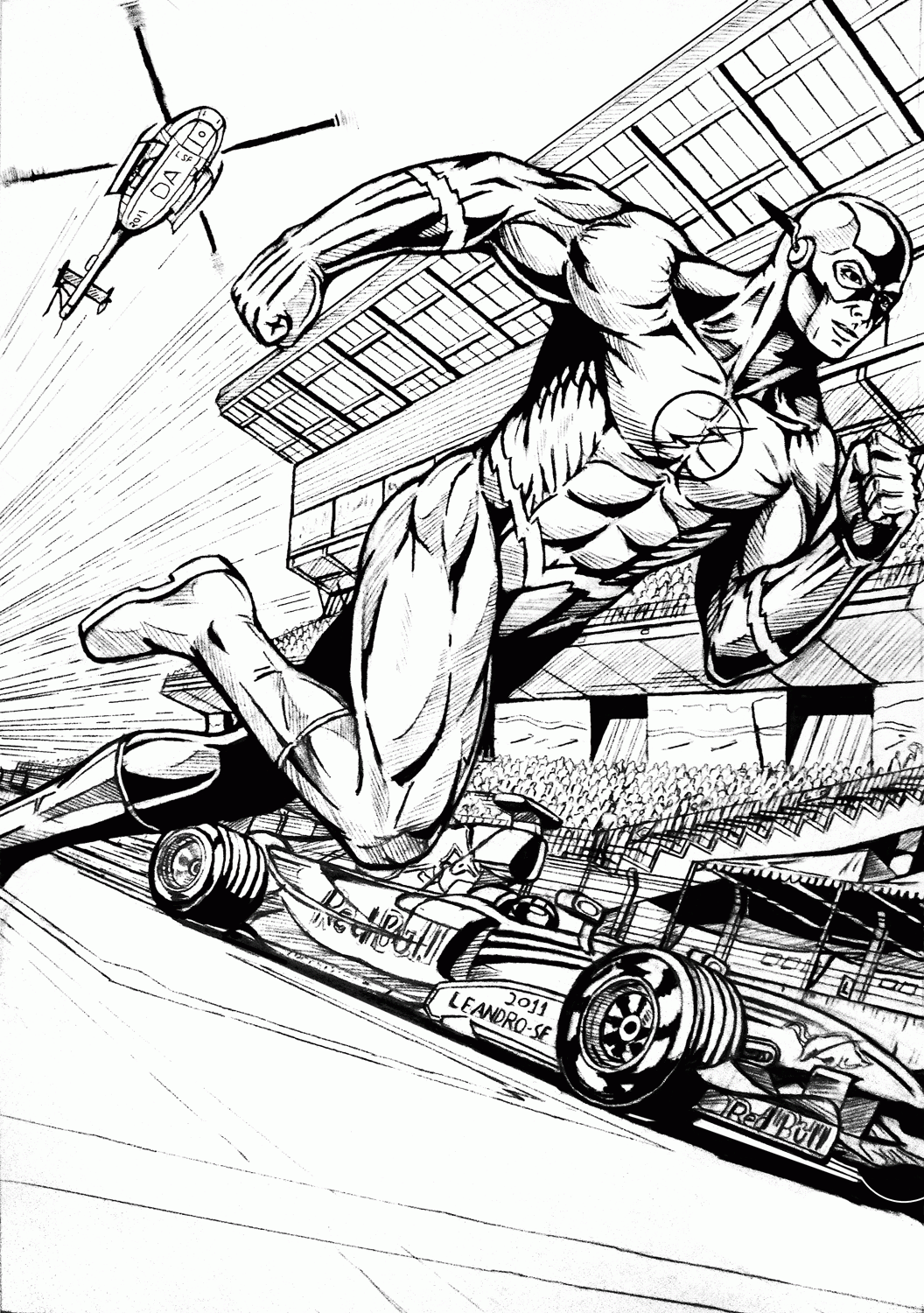 The Flash Superhero Coloring Pages Coloring Home