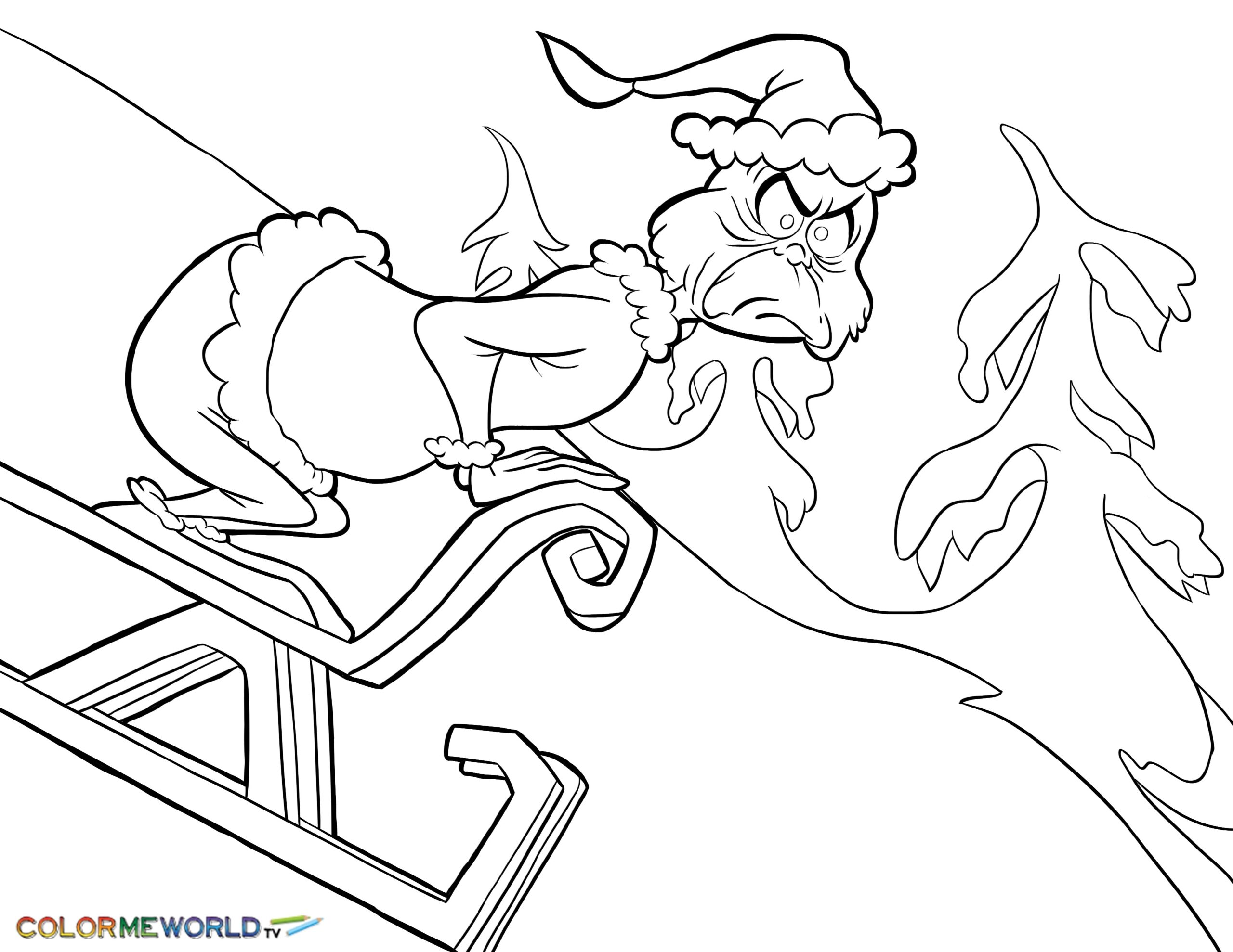 The Grinch Who Stole Christmas Coloring Pages At GetColorings Free Printable Colorings
