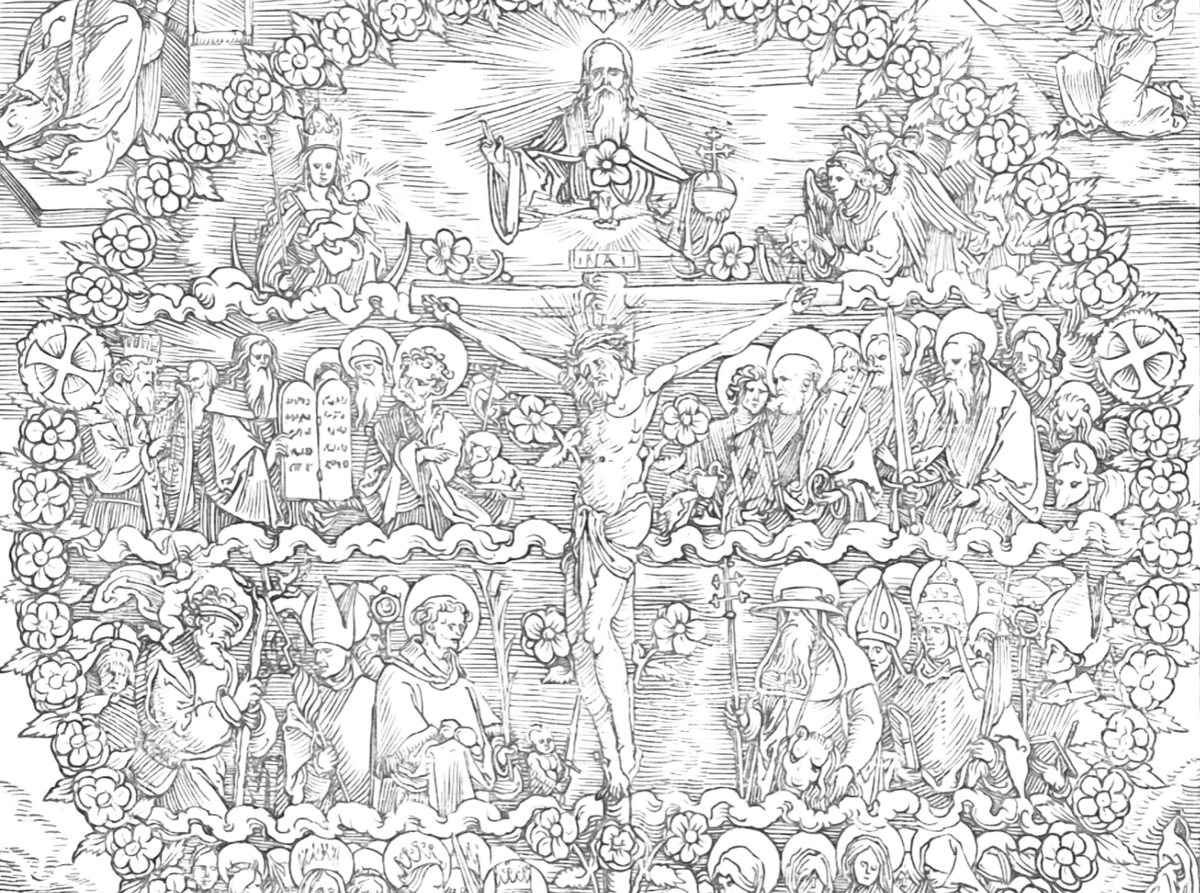 Holy Trinity Coloring Page