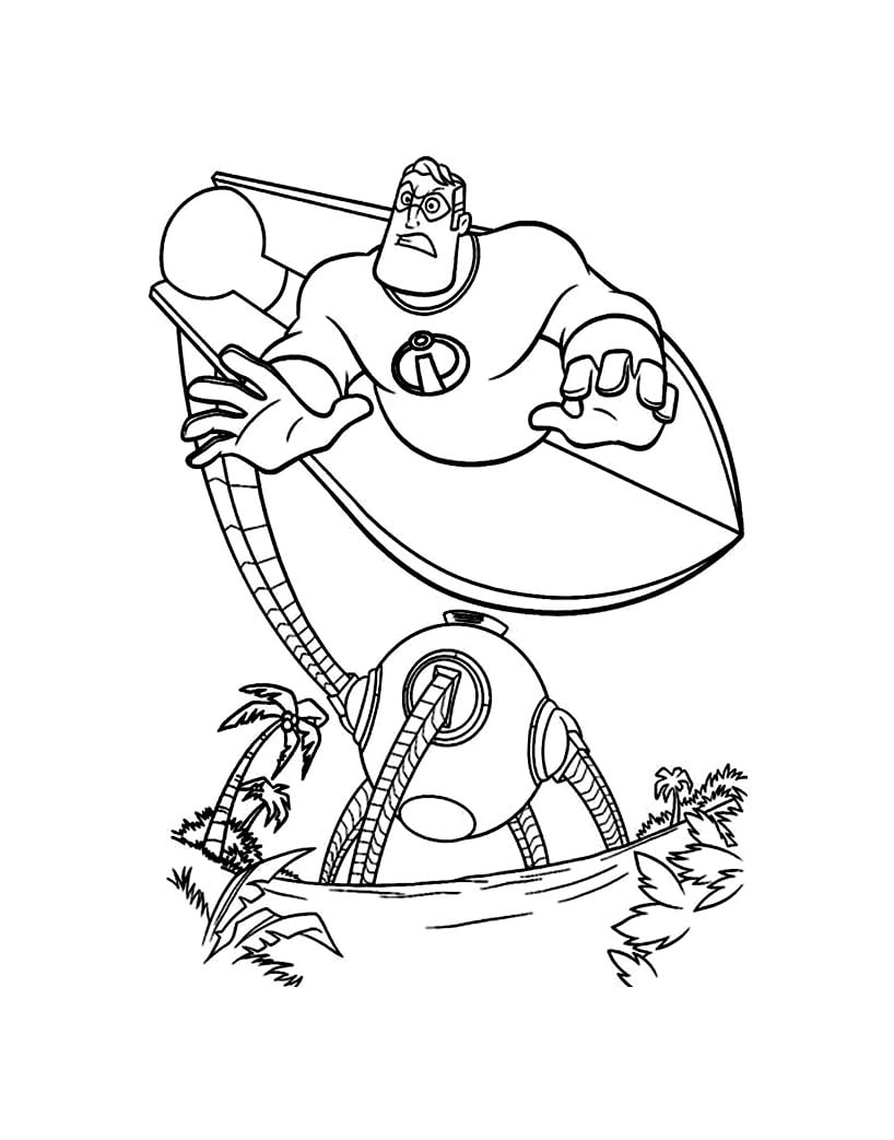 The Incredibles Coloring Page For Kids The Incredibles Coloring Pages For Kids