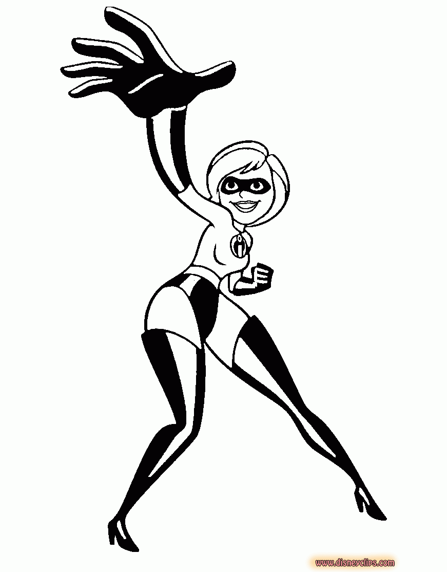 The Incredibles Coloring Pages Disneyclips