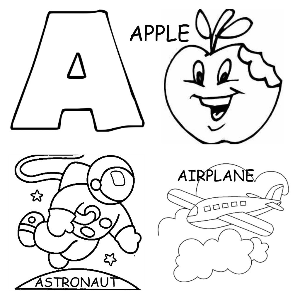 The Letter A Coloring Page At GetDrawings Free Download