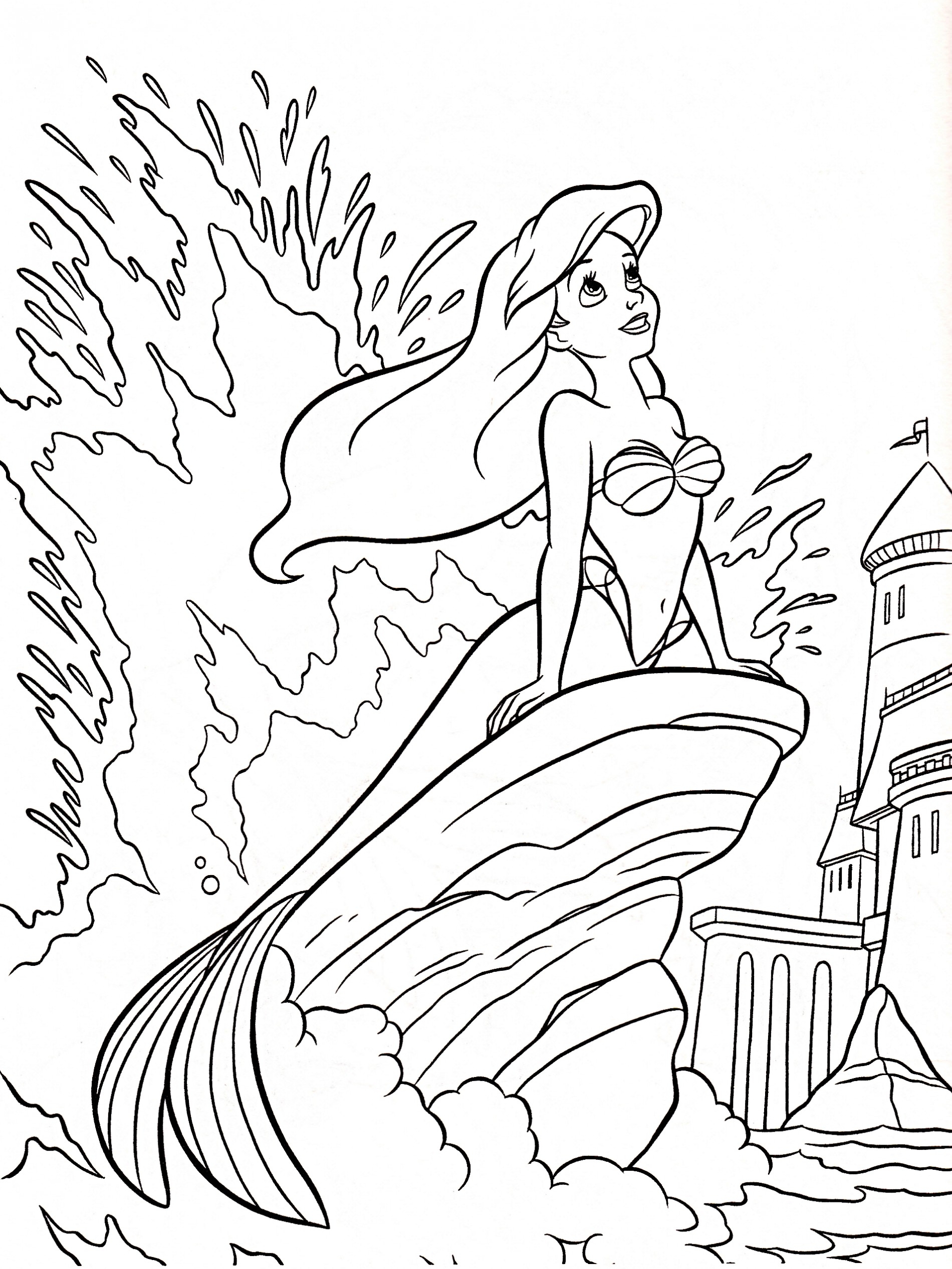 The Little Mermaid Coloring Pages To Download And Print For Free