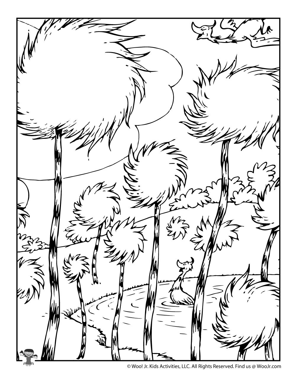 The Lorax Coloring Pages LorenailJenkins