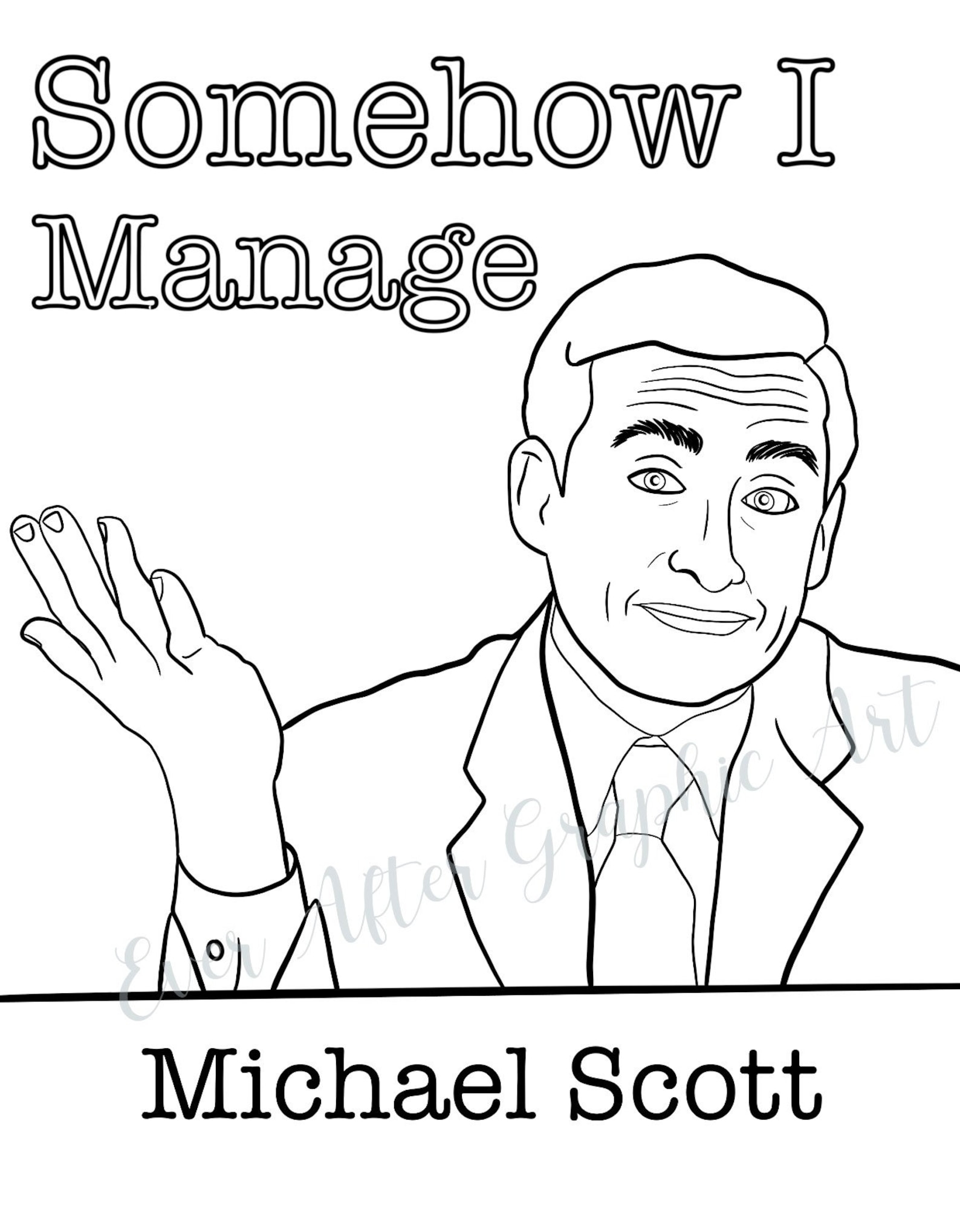 The Office Coloring Pages Etsy