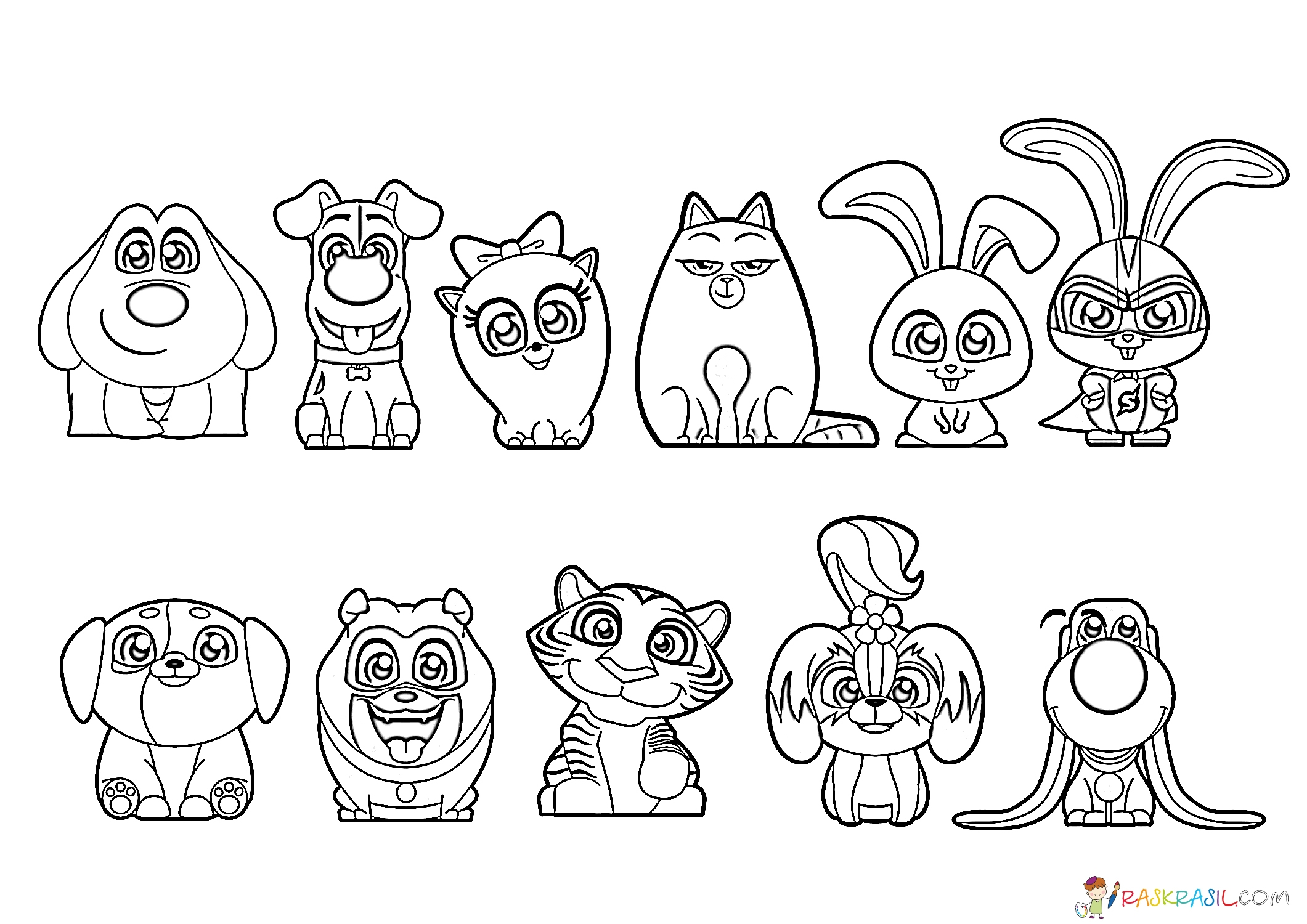 The Secret Life Of Pets Coloring Pages Print Them For Free