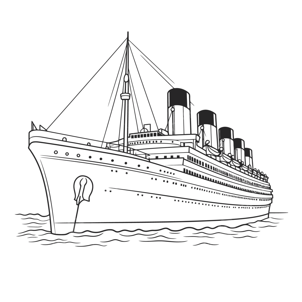 Titanic Coloring Pages
