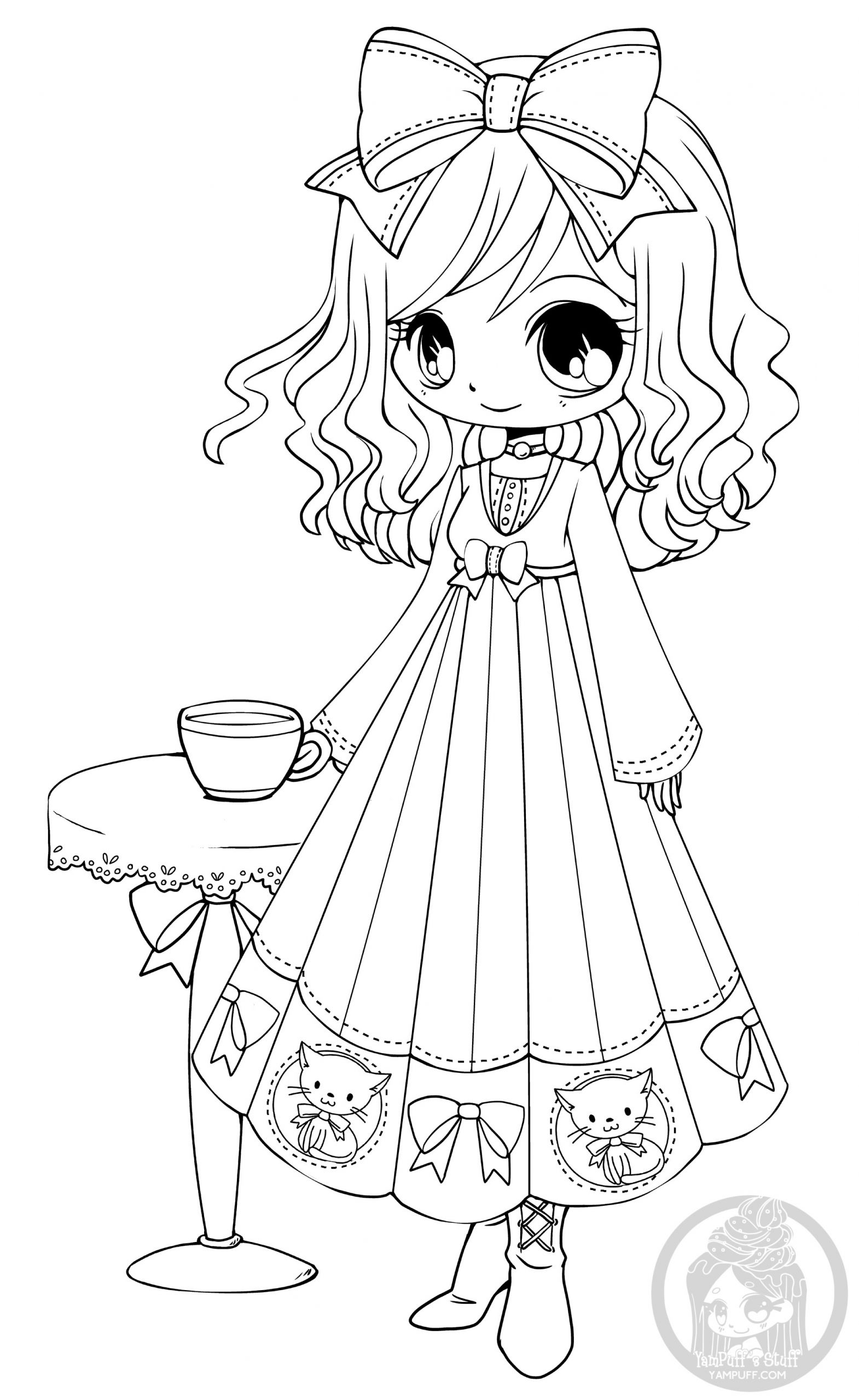 The Top 25 Ideas About Chibi Girls Coloring Pages Home Family Style And Art Ideas
