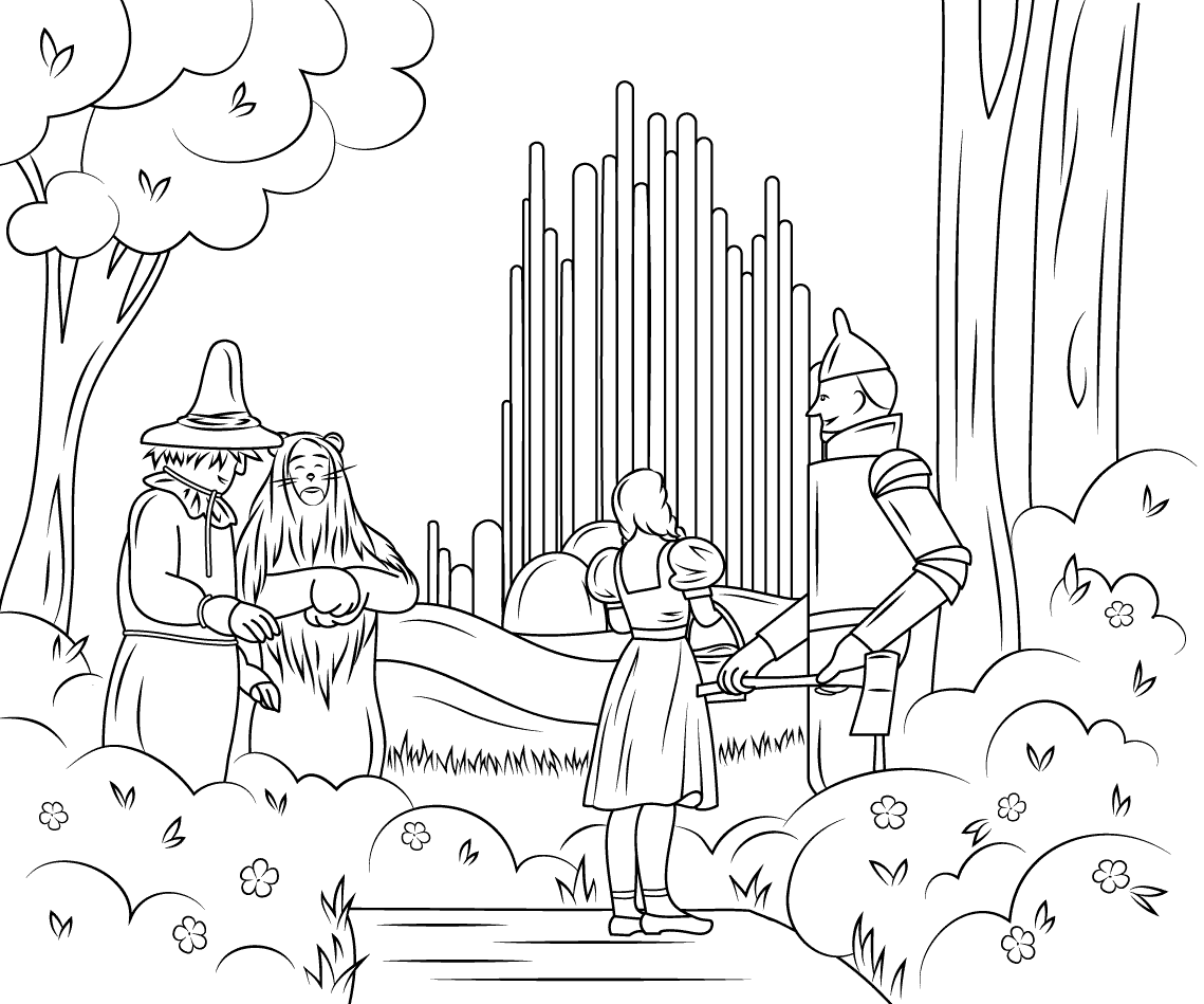 The Wizard Of Oz Coloring Pages To Download And Print For Free