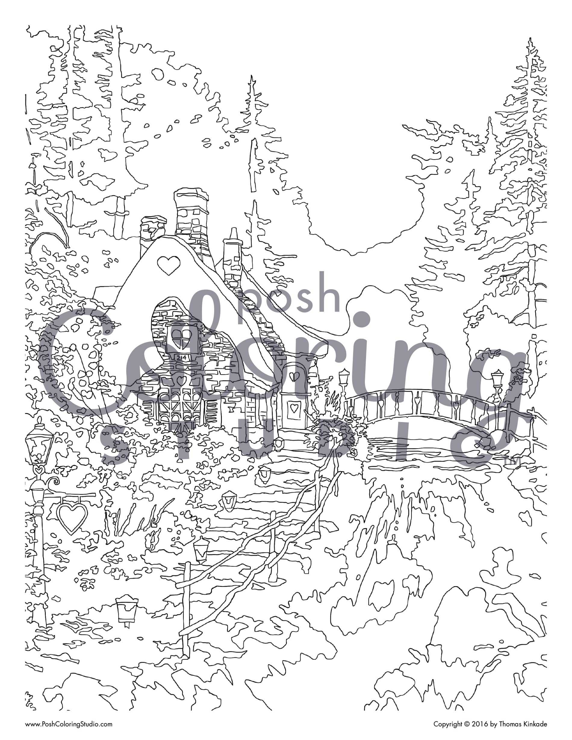 Thomas Kinkade Coloring Pages At GetColorings Free Printable Colorings Pages To Print And
