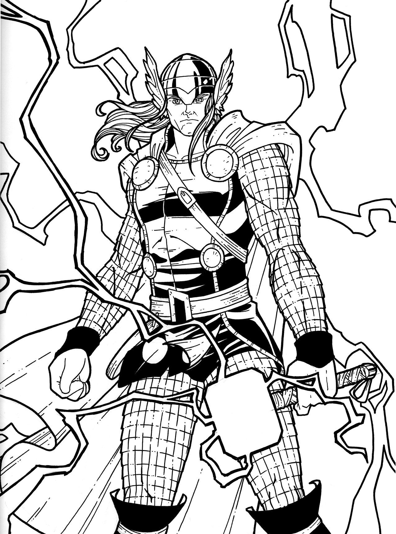Thor By JamieFayX Marvel Coloring Thor Marvel Thor