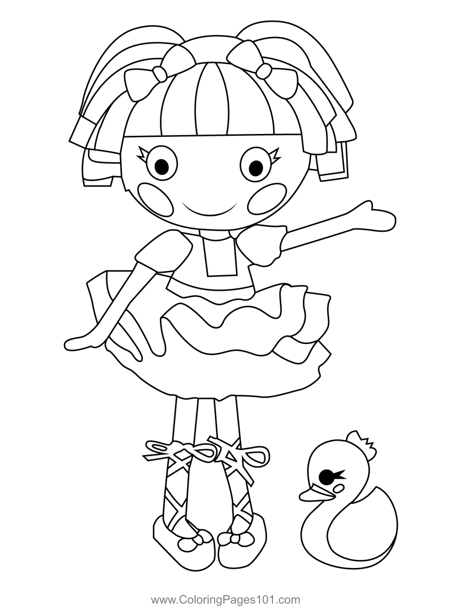 Tippy Tumblelina Lalaloopsy Coloring Page For Kids Free Lalaloopsy Printable Coloring Pages