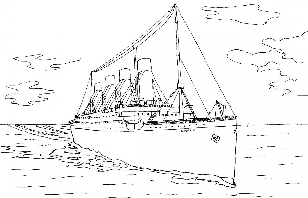 Titanic Coloring Pages To Download And Print For Free