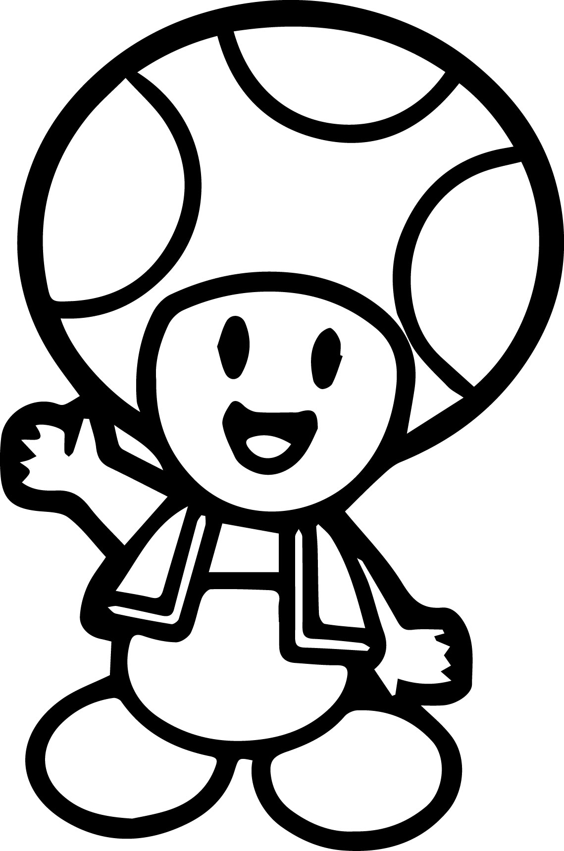Toad Coloring Pages