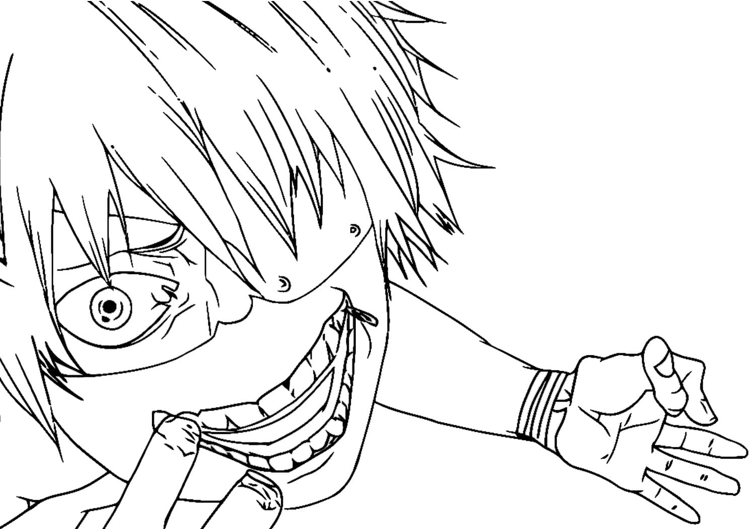 Tokyo Ghoul Coloring Pages Print And Color WONDER DAY Coloring Pages For Children And Adults