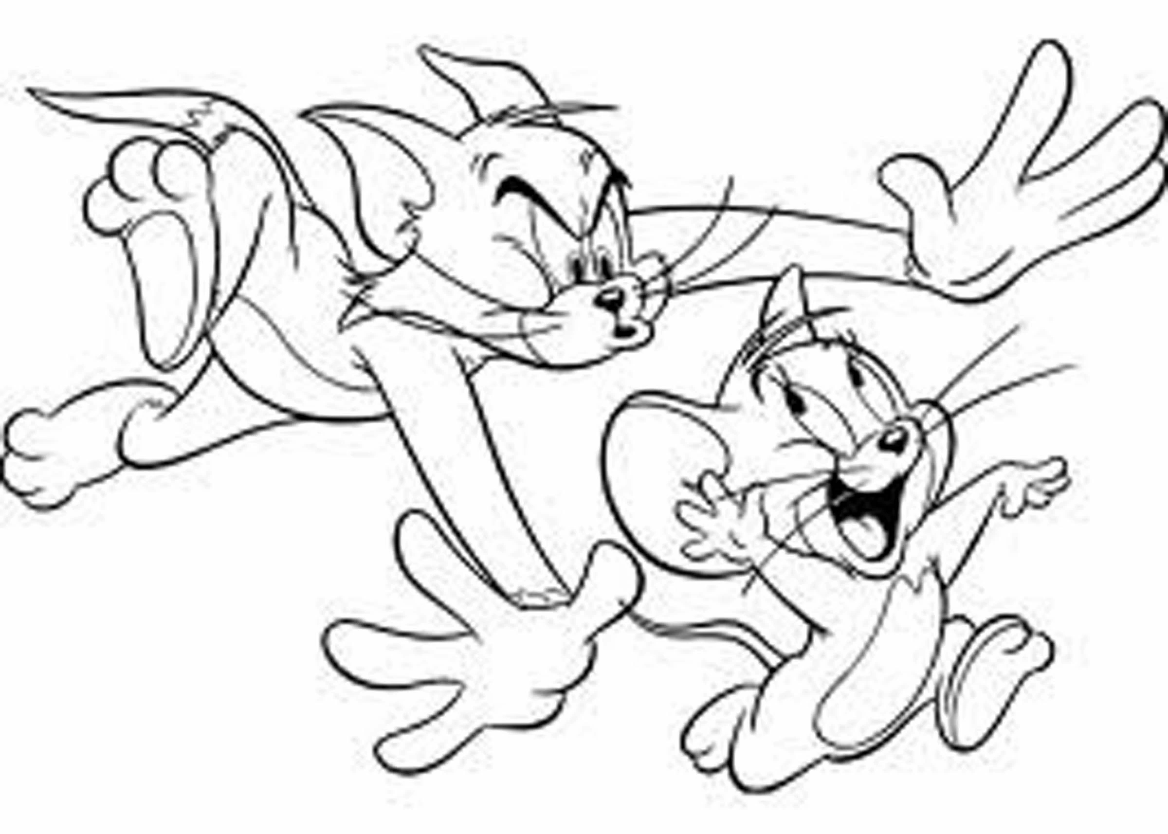 Tom And Jerry Cartoons Free Printable Coloring Pages