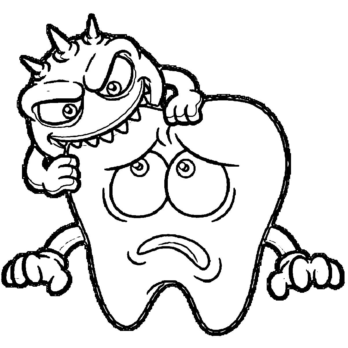 Tooth Coloring Pages Dental Coloring Pages Wecoloringpage Entitlementtrap Halloween