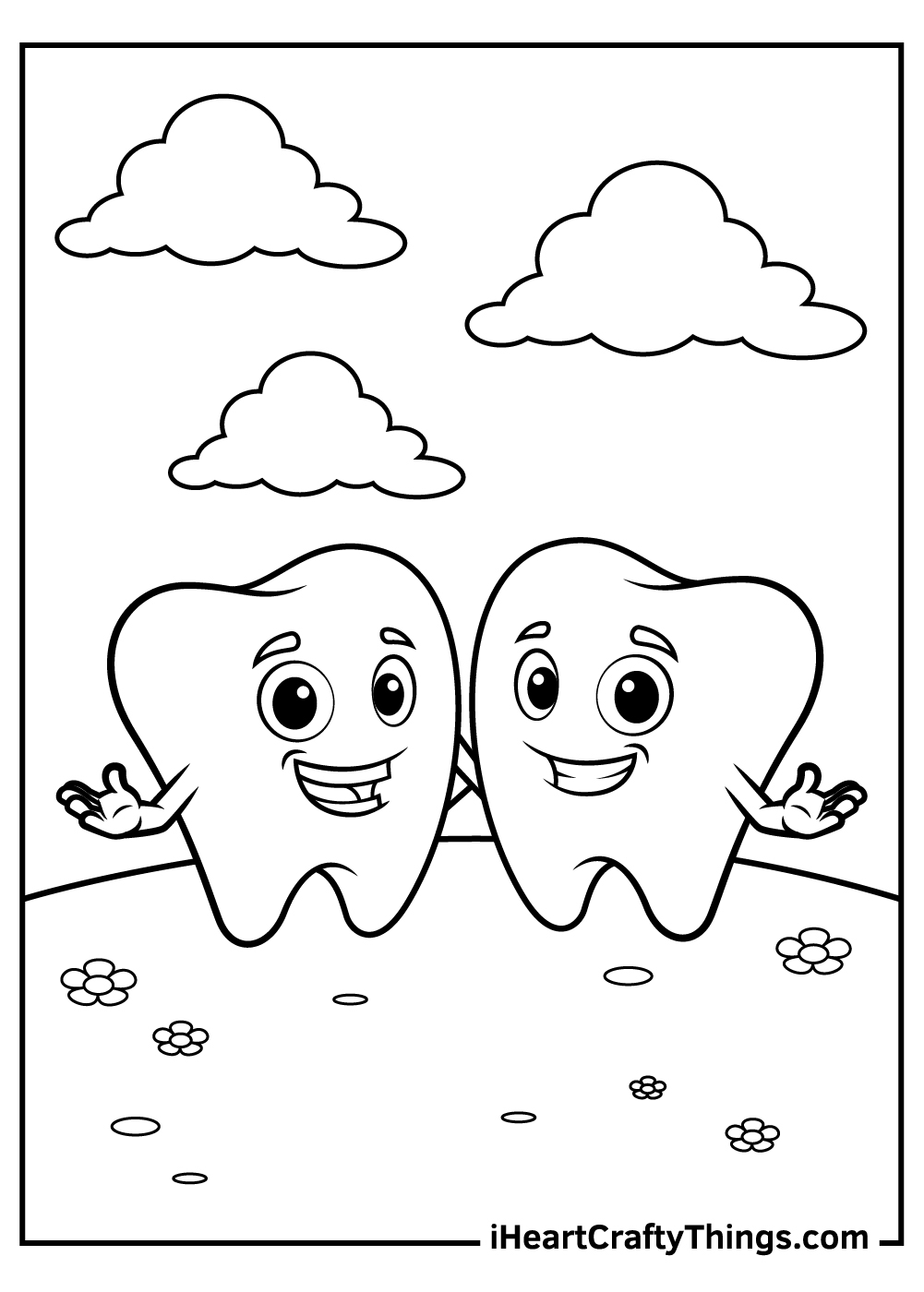 Tooth Coloring Pages Updated 2021