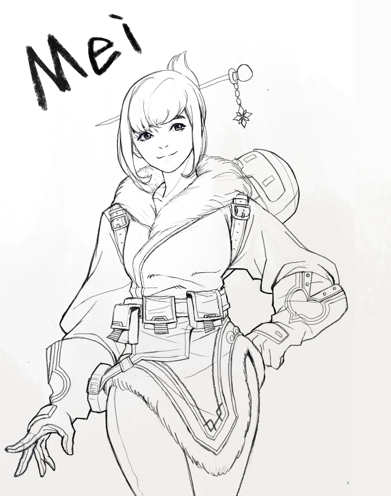 Top 10 Overwatch Coloring Pages Dva