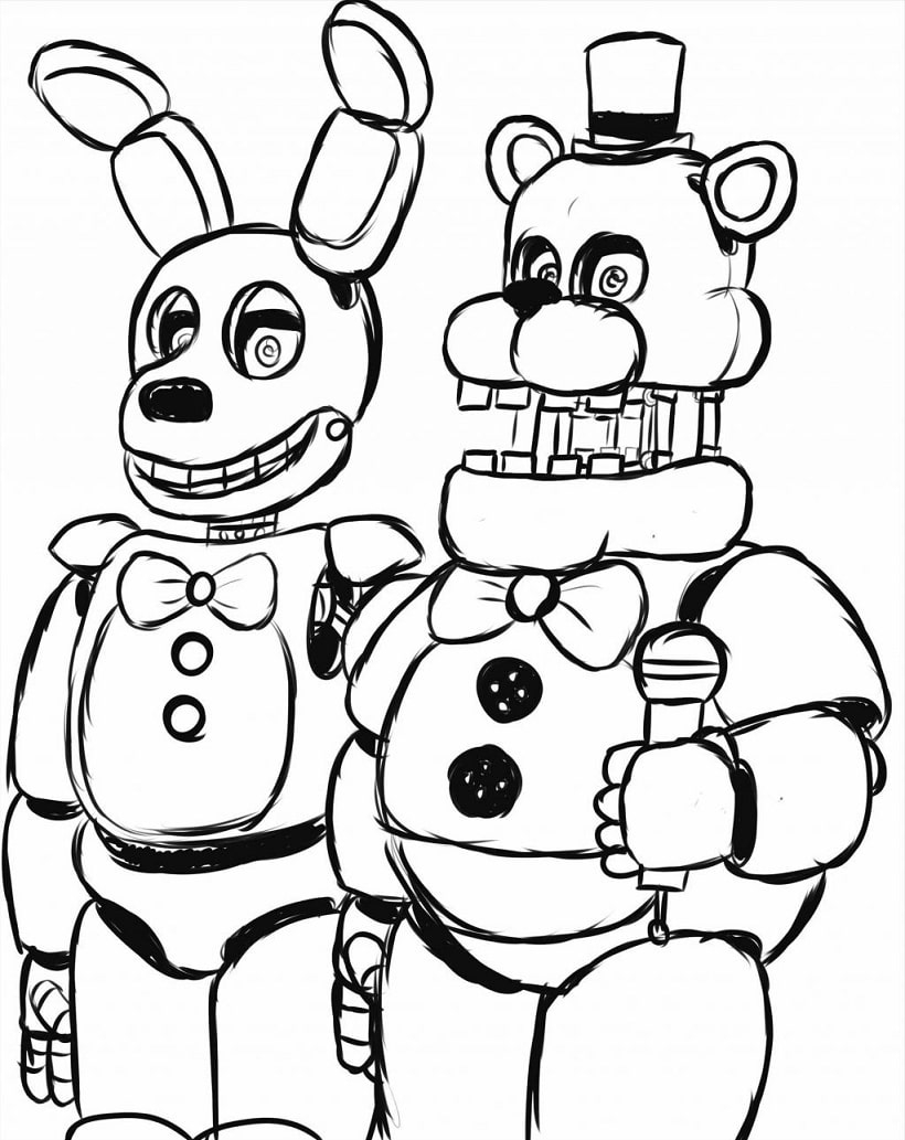Top 20 Printable Five Nights At Freddy S Coloring Pages Online Coloring Pages
