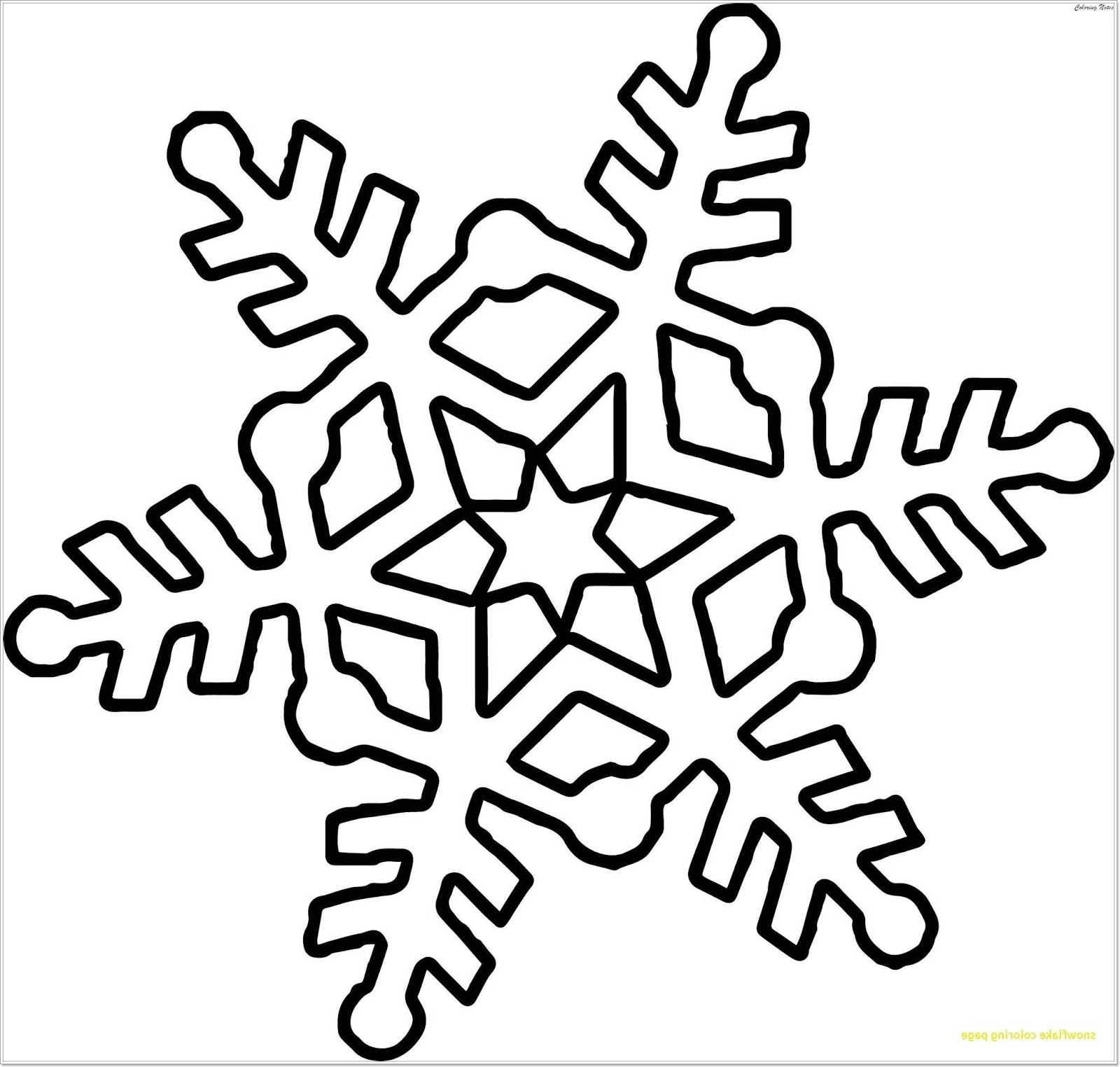 Snowflake Coloring Page