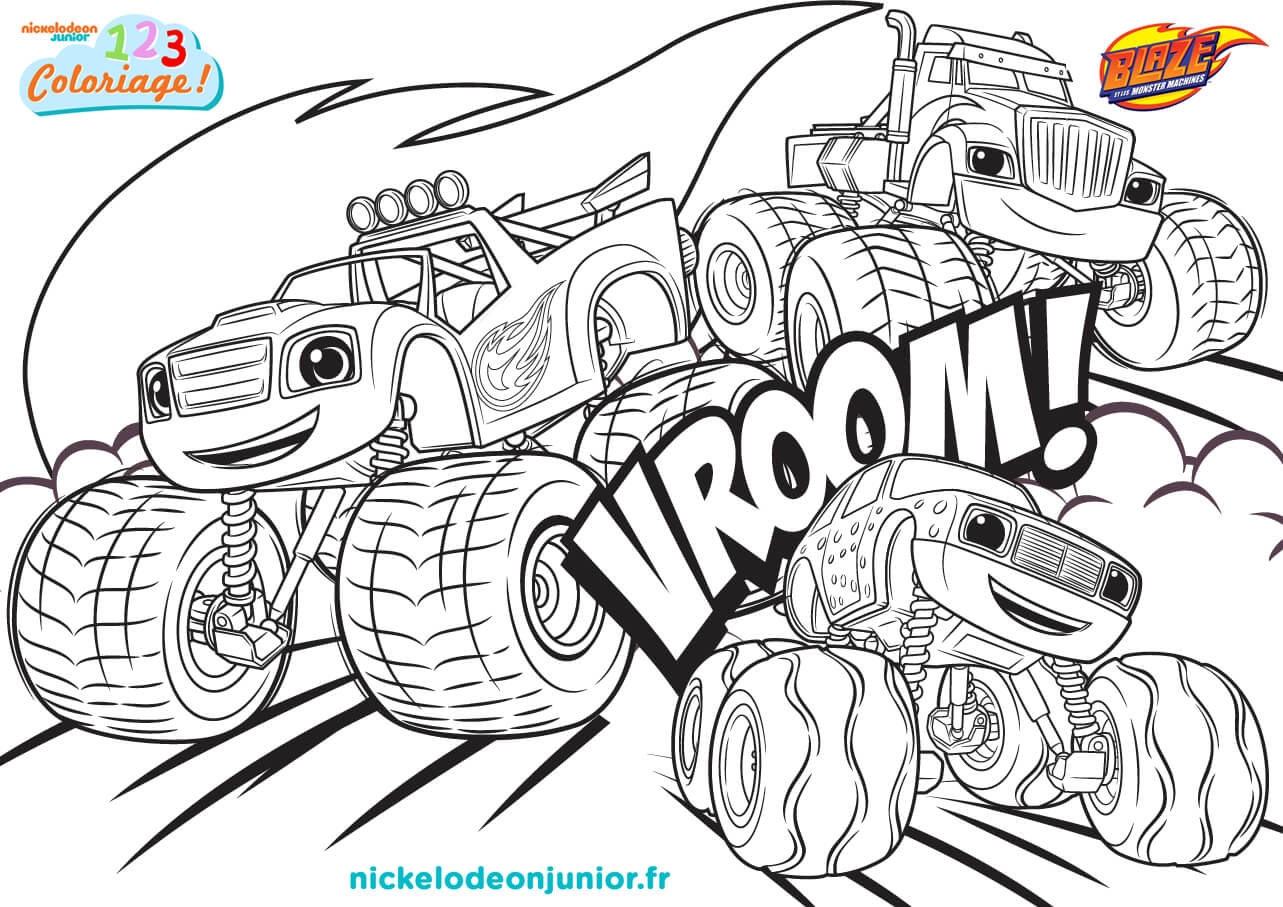 Top 31 Blaze And The Monster Machines Coloring Pages