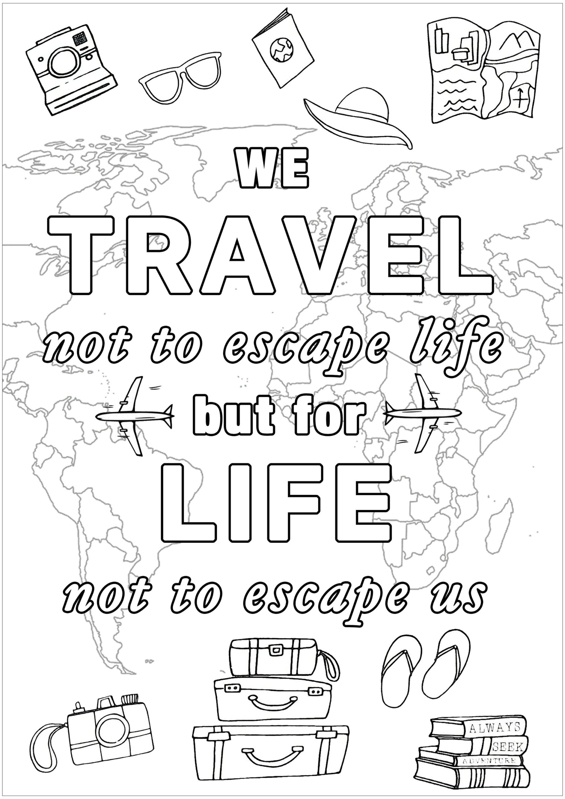 Top 67 Newest Travel Coloring Pages Free To Print And Download Shill Art