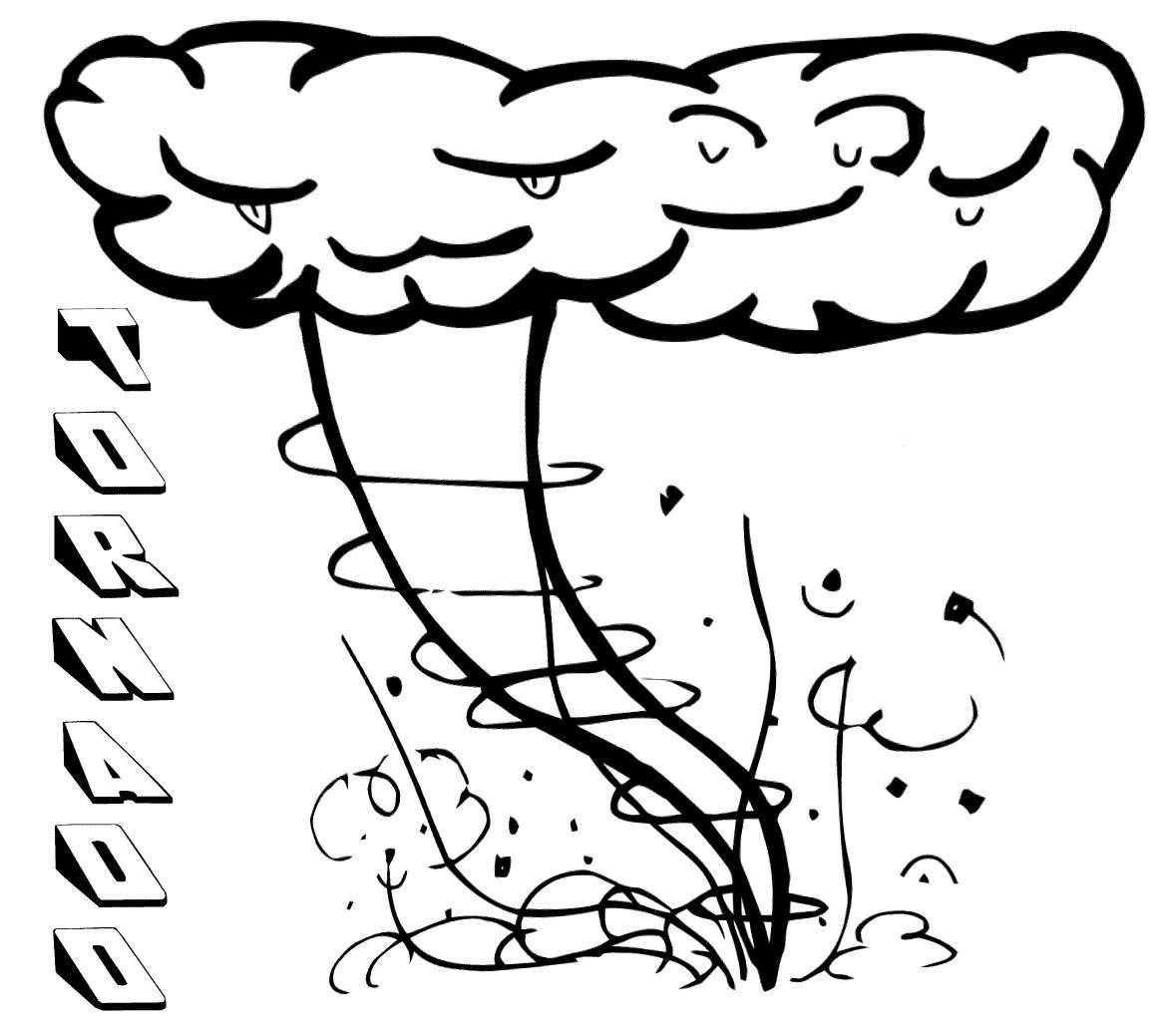 Tornado Coloring Pages