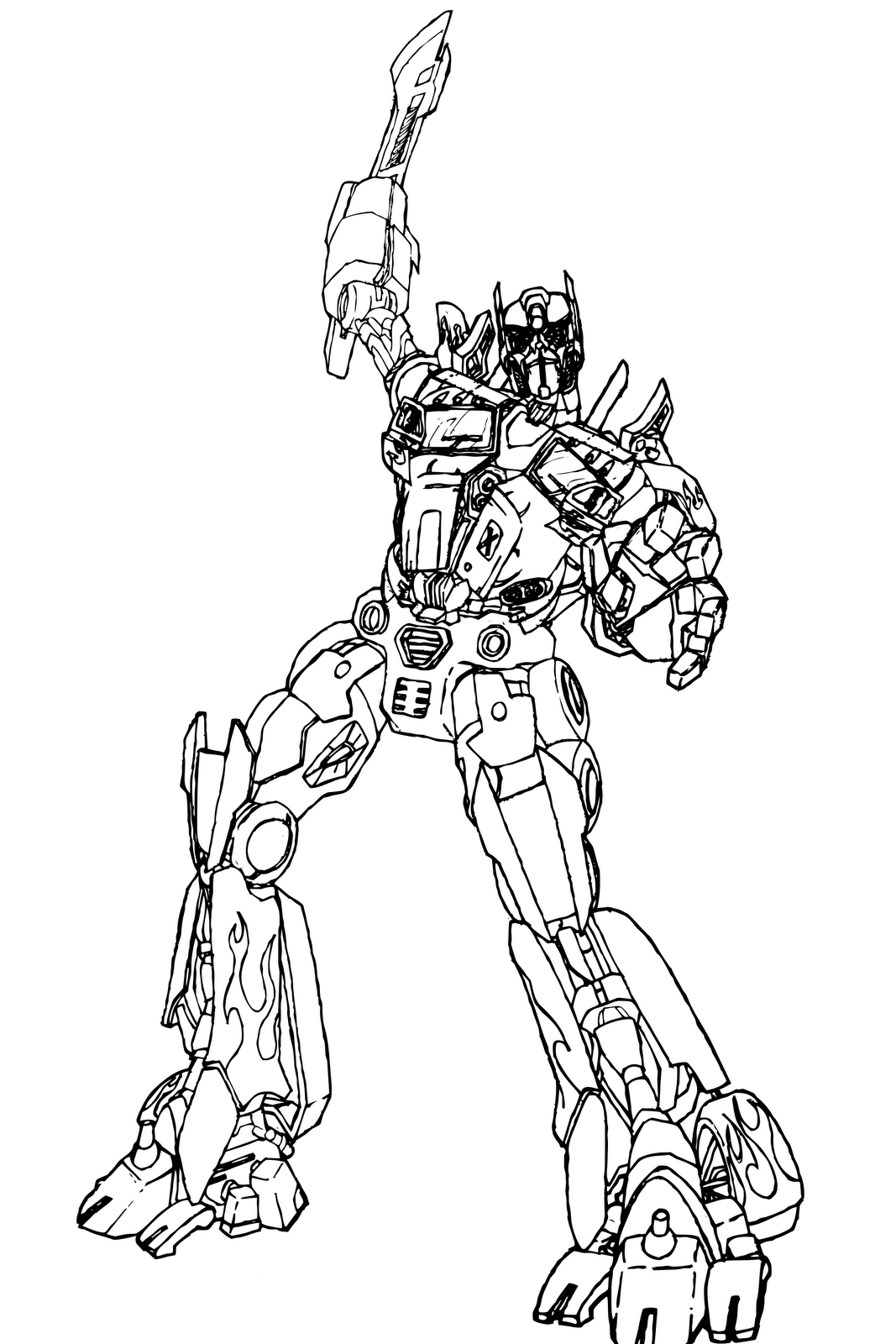 Transformer Optimus Prime Coloring Pages Coloring Home